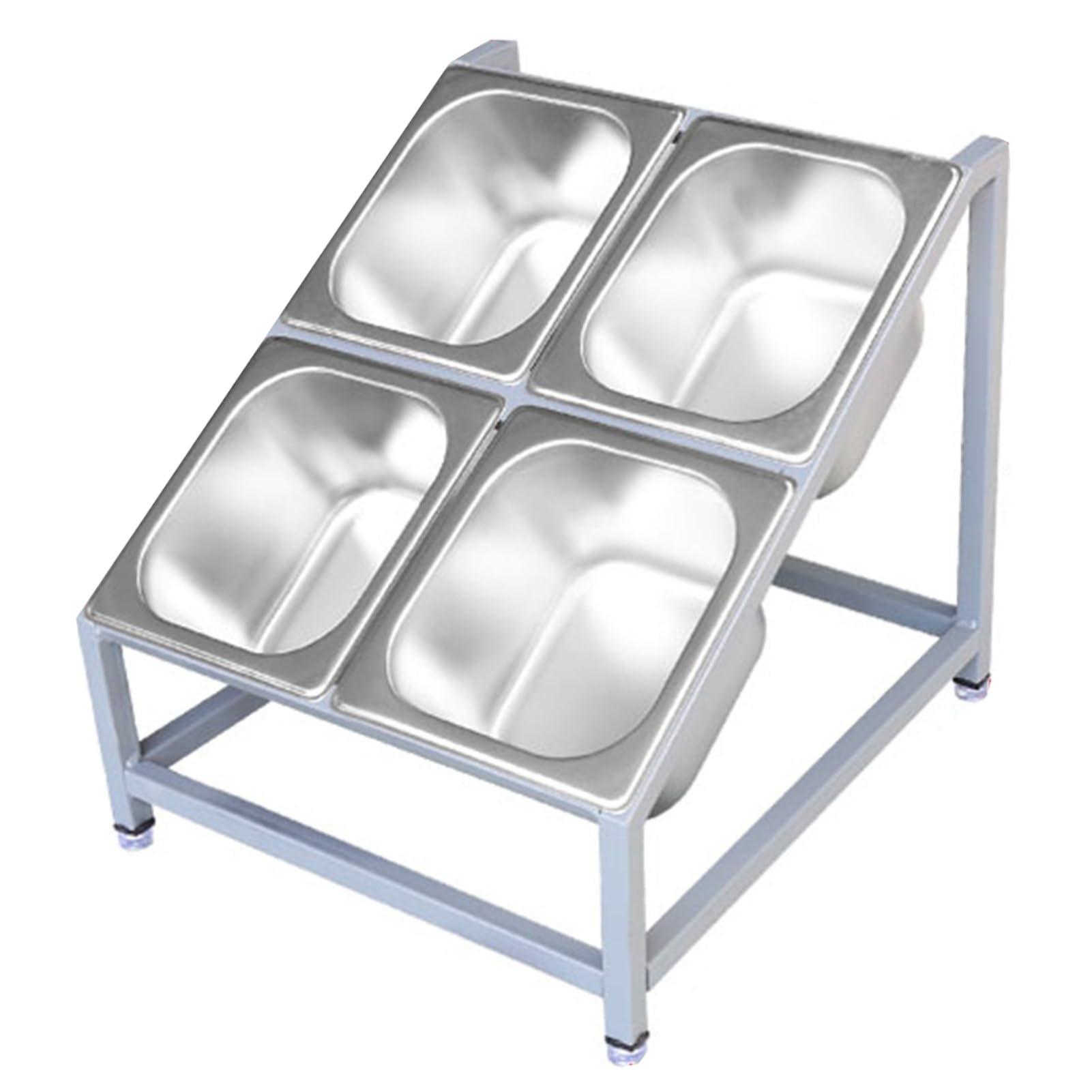 Edelstahl-Regal-Set mit Gitter-Design, robuster Organizer für Saucen, Salate und Zutaten, stilvolle Küchenaufbewahrungslösung für Hobbyköche