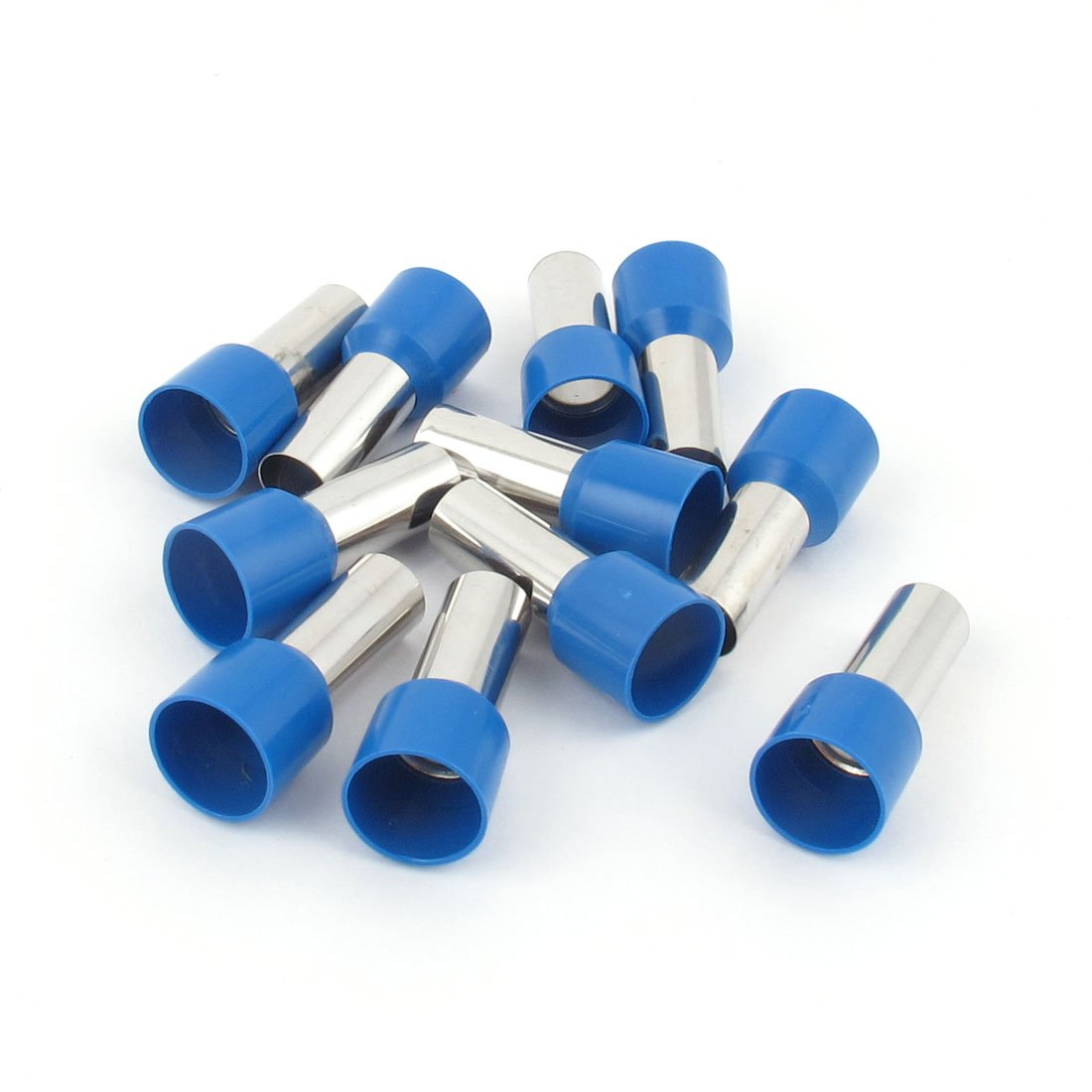 uxcell - a14122500ux0346 10 x Wire Crimp Connector Terminals Insulated Ferrule Blue E25-16 4AWG