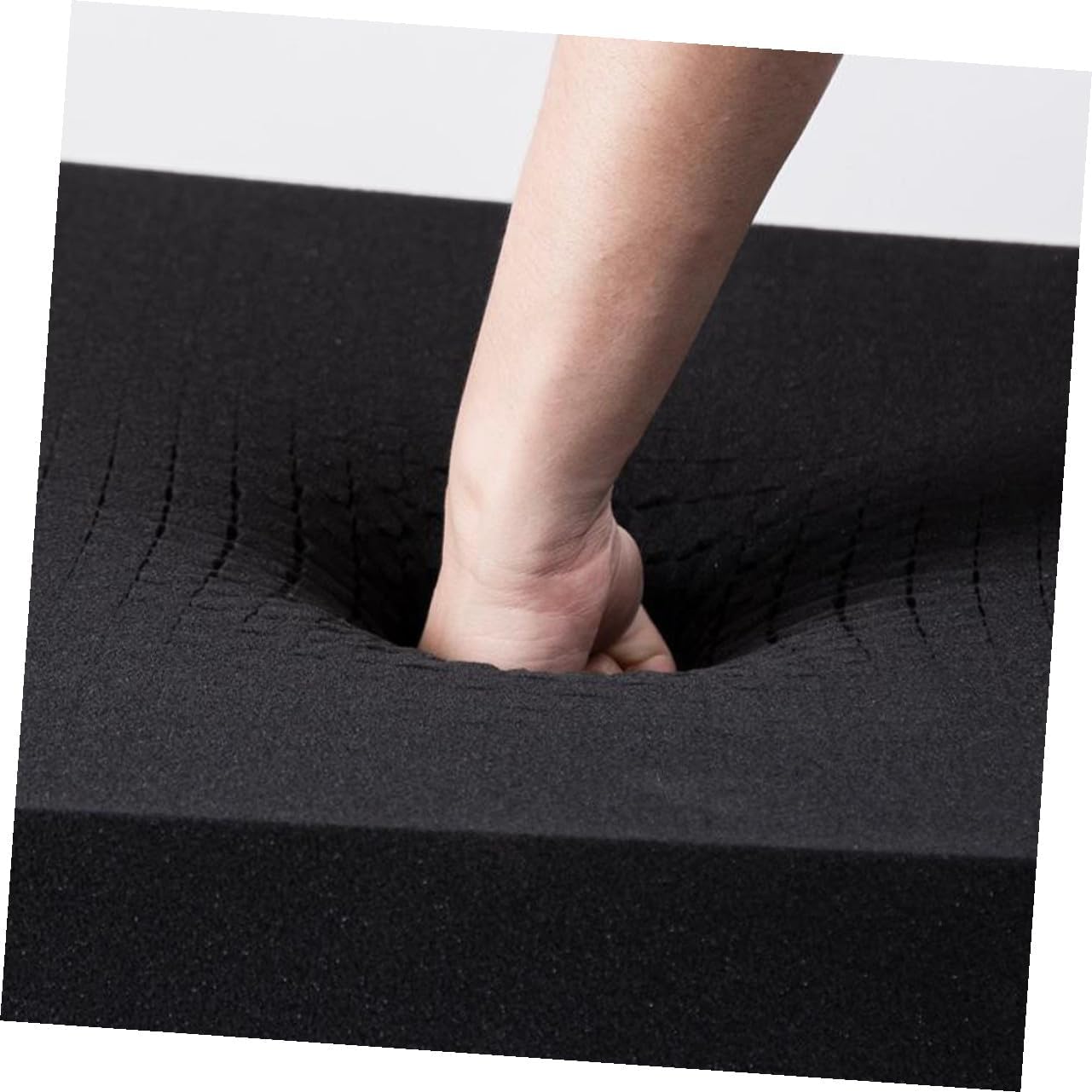 CALLARON 2pcs Black Tearable Grid Foam Sheets 405x305x50mm Thick Packaging Inserts for Shipping Protection and Tool Box Organizer Cushioning Pads