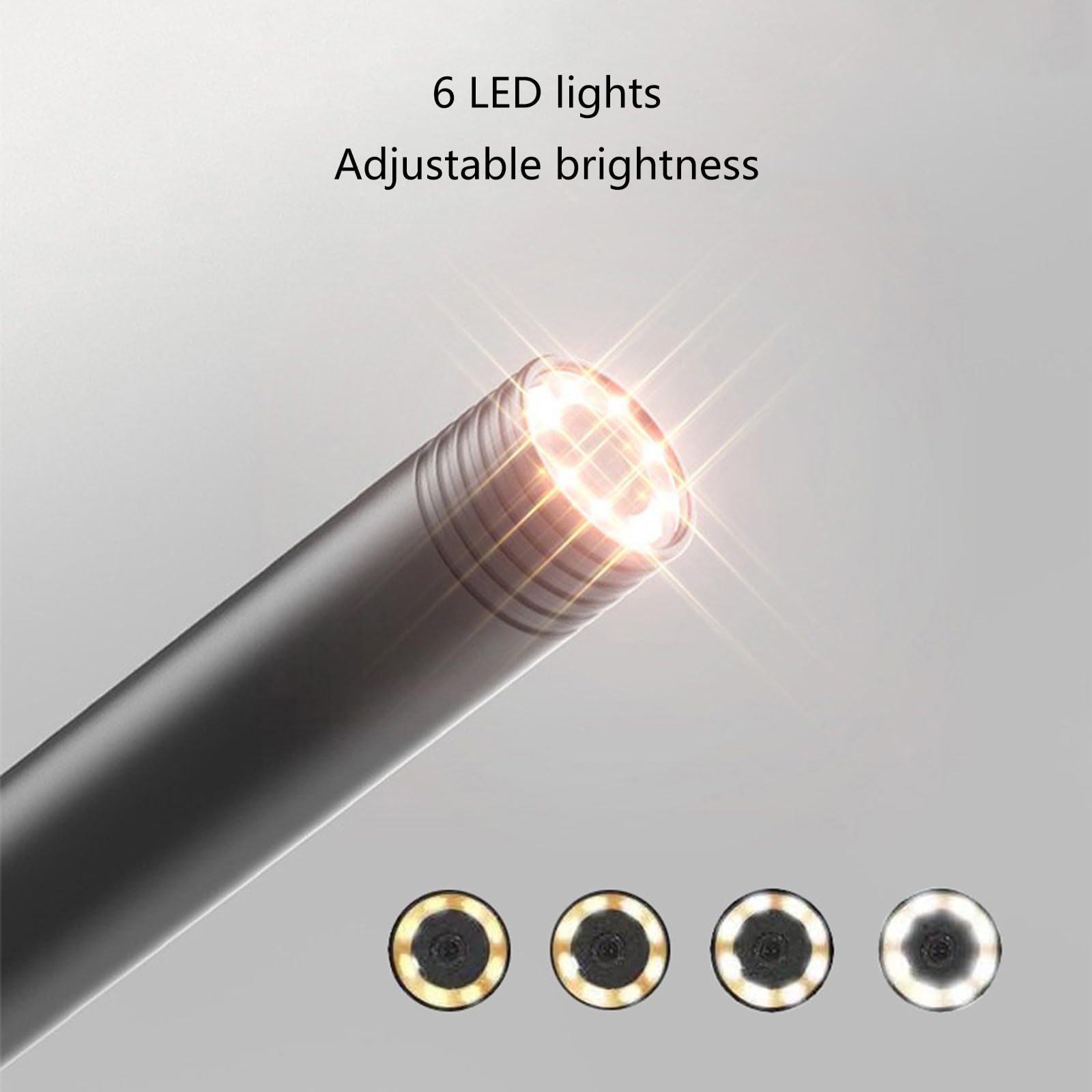 Ubxvamm USB Inspection Camera - Waterproof Endoscope for Mobile Devices - Black