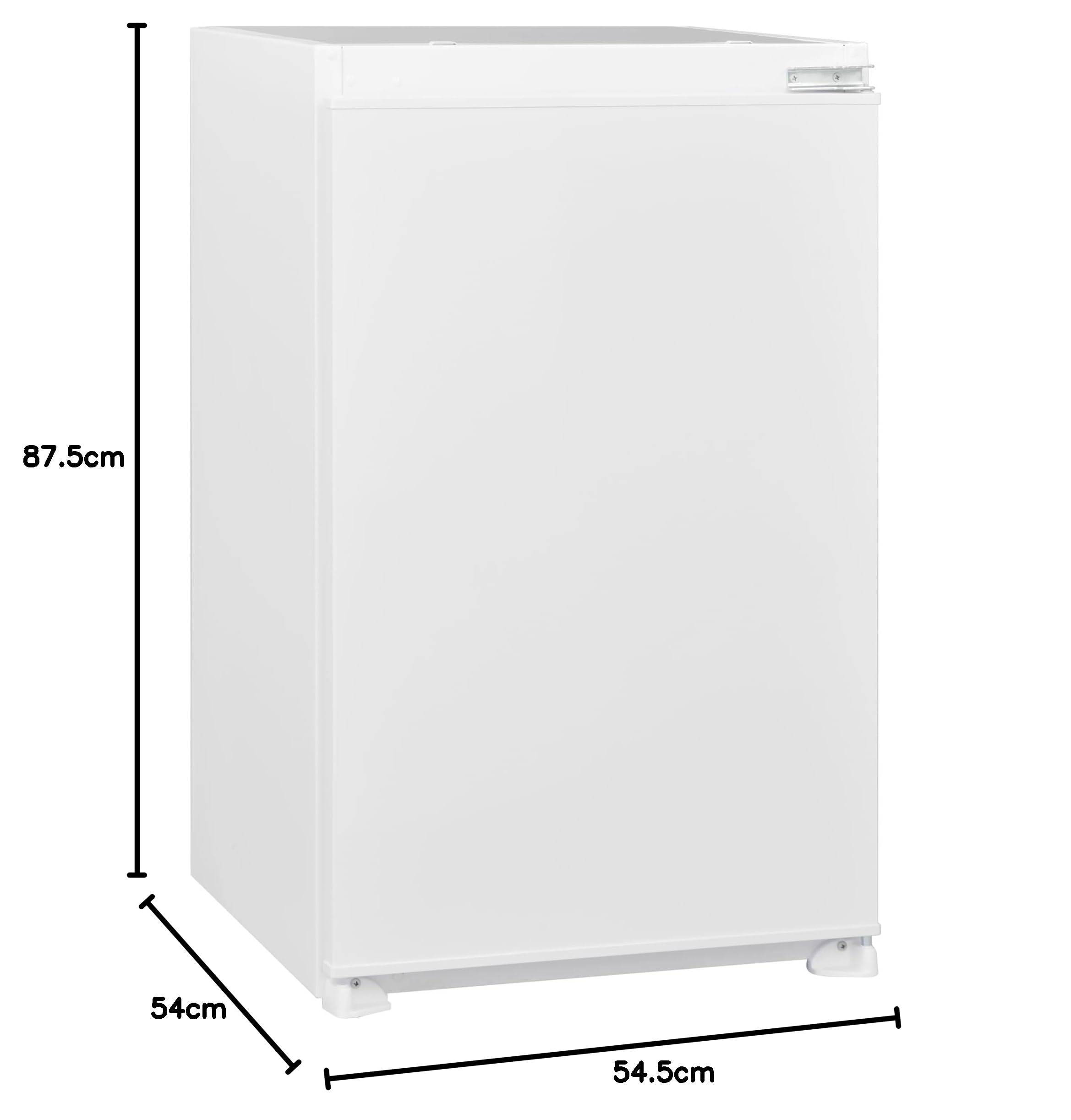 Respekta Réfrigérateur encastrable Karlsson 126 L/espace total / 35 dB/classe d'efficacité énergétique E/blanc / KS88.0-10/131200880000-10