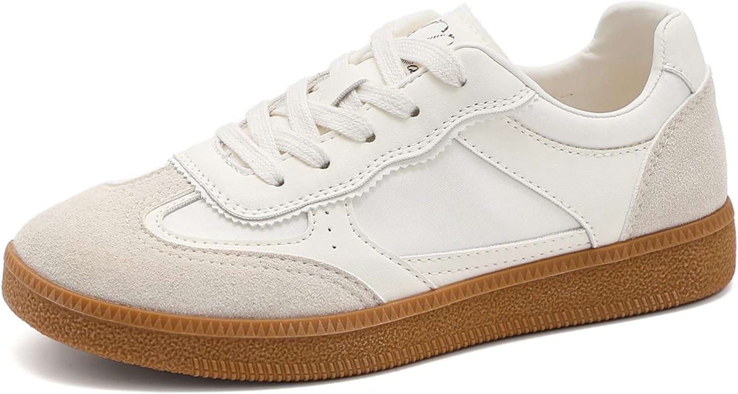 Sneakers for Women Business Casual Tennis Shoes Comfortable Cushion Insole Non Slip Gum Sole Walking Skate Shoes