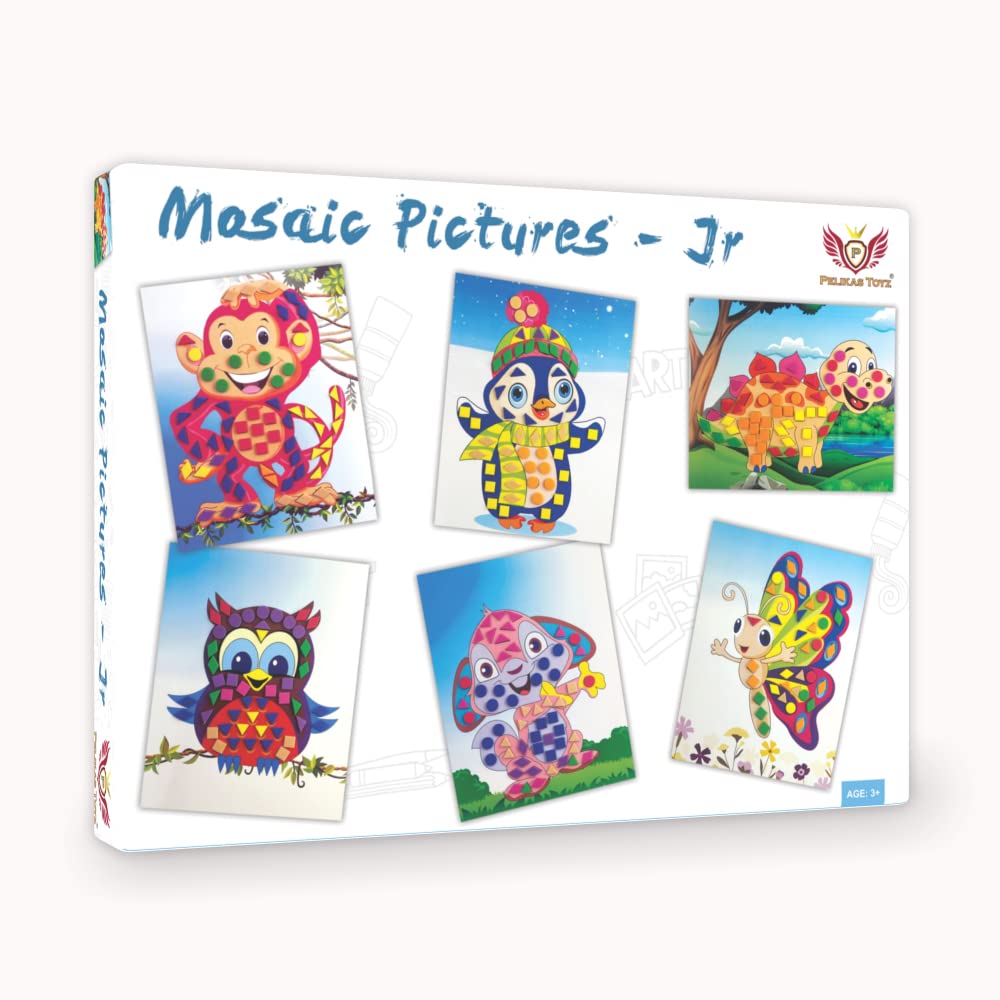 PELIKAS TOYZ Toddler Toys| Activity Toys for 3 to 5 Year Old Boys Girls| Sticky Mosaic Pictures Junior
