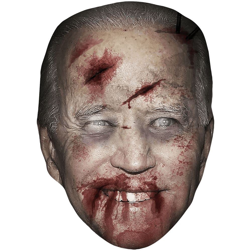 Joe Biden (Zombie 1) Celebrity Mask, Flat Card Face, Fancy Dress Mask