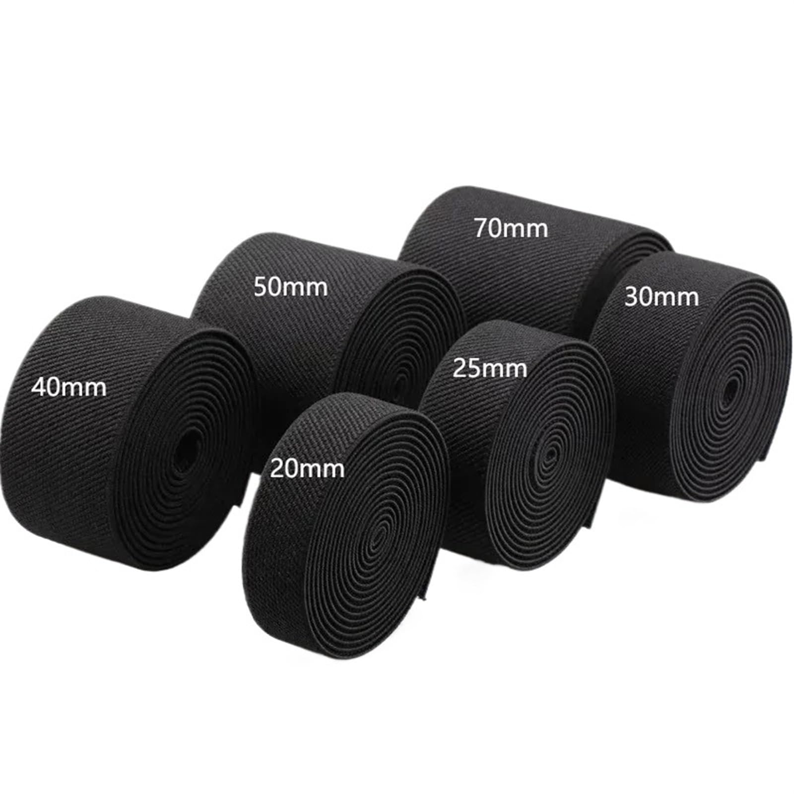 5 Meter 10–50 mm Nähen elastische Bänder Unterwäsche Hosen Taille Gummiband Stretch Strap Gurtband Gürtel Bänder DIY Bekleidungszubehör für Näharbeiten(Rose red,5METERS_50MM)