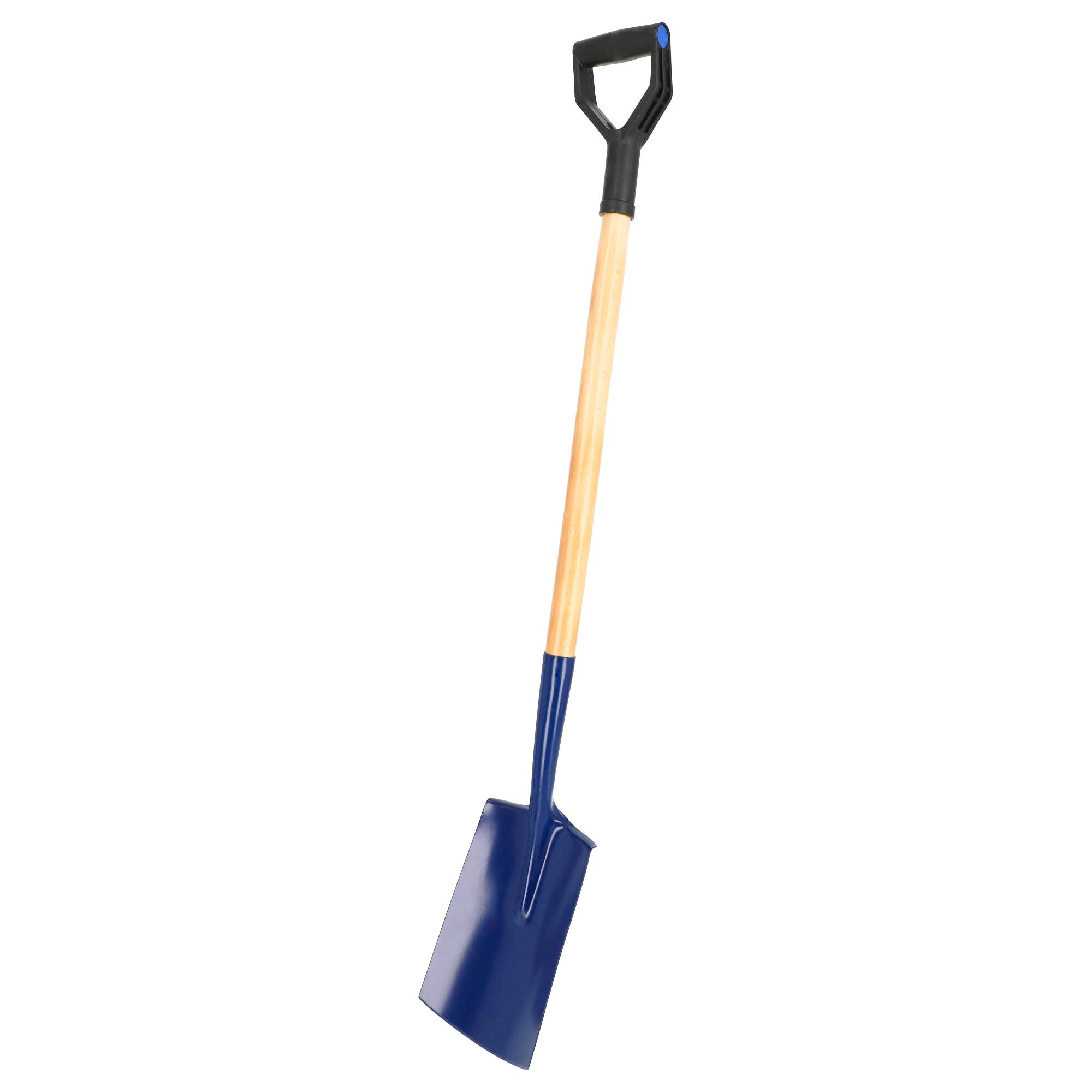 Spaziali di Kadax, pala da giardino con tacche, pala con mantello D, patate giardiniere per fossato, pala con un gambo fatto di legno, grave picche per giardino (rotondo)