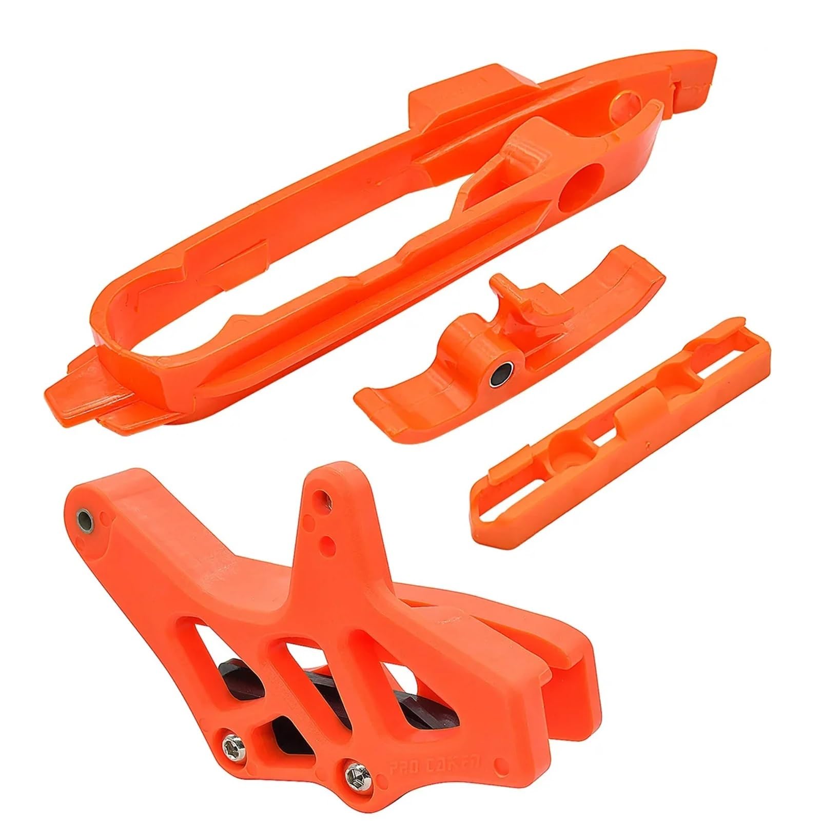 Osłona Wahacza Zestaw suwaka łańcucha wahacza, osłona, zacisk przewodu hamulcowego, pasuje do KTM SX SXF XC XCF 125 200 250 300 350 450 2012-2020 osłona tylnego wahacza(Orange set)