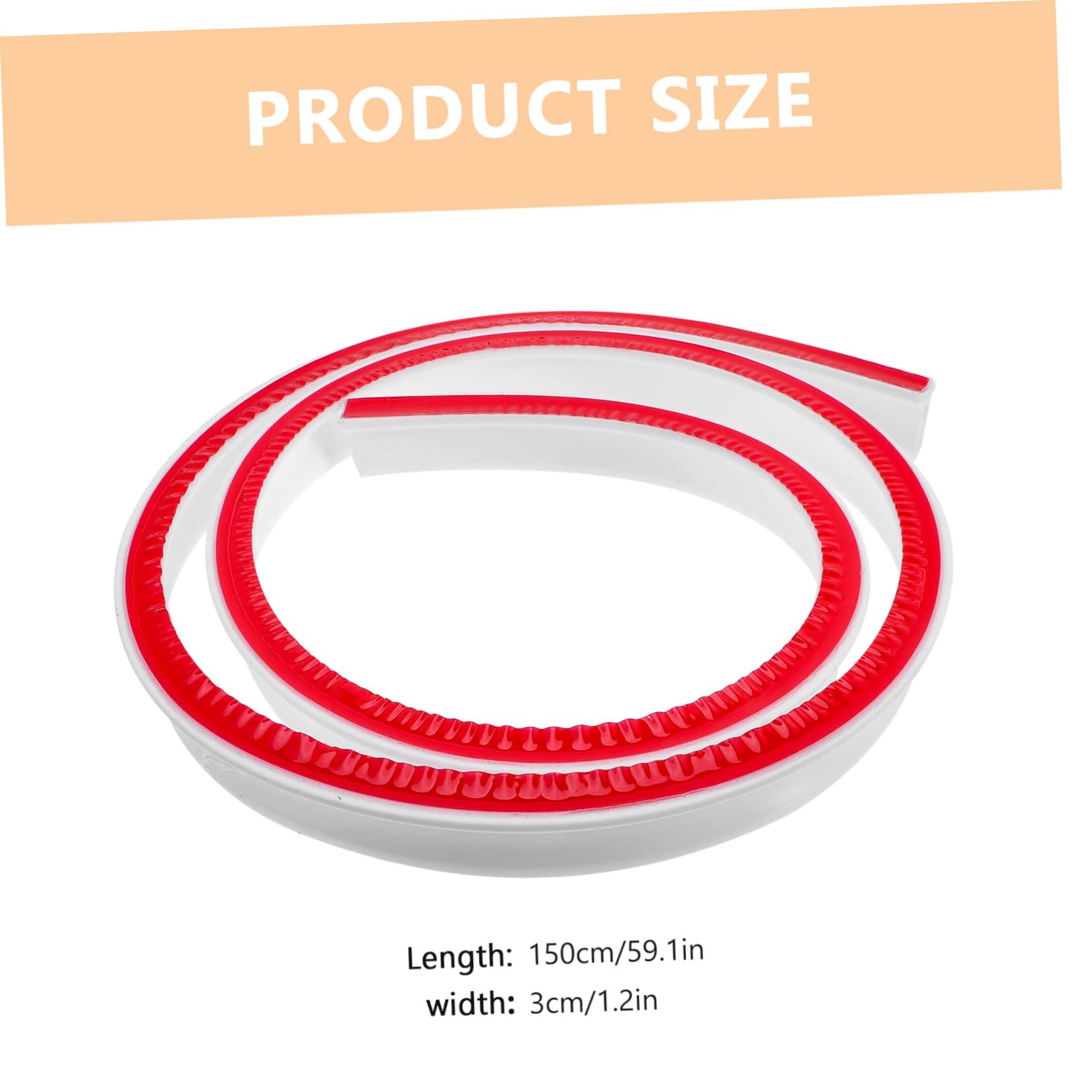 VILLCASE 1.5M Sink Water Barrier Splash Guard for Shower Kitchen and Bathroom Trimmable Water Dam for Wet Dry Separation Odorless