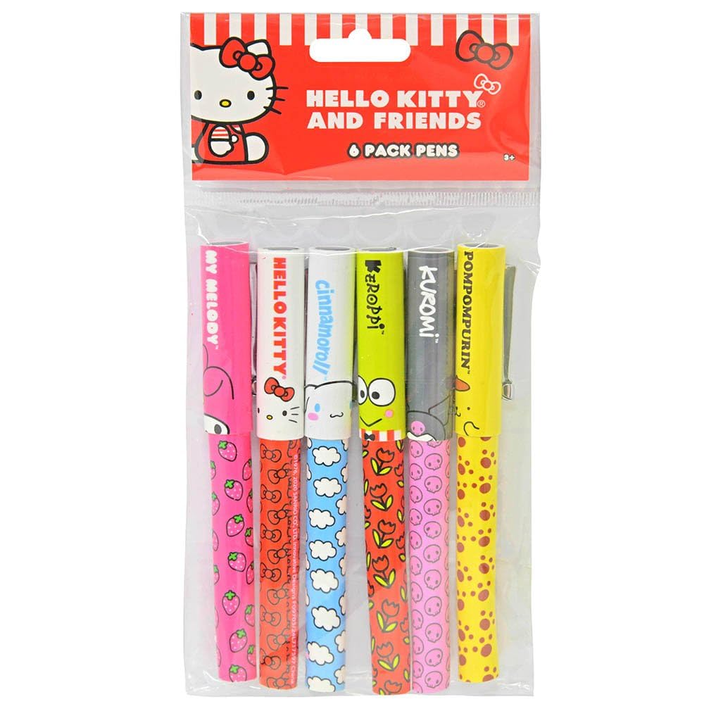 Amazon.com: Innovative Designs Hello Kitty & Friends 6 Pack Pens