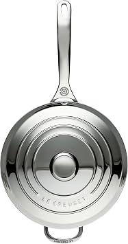 Le Creuset Tri-Ply Stainless Steel 3.5 Quart Saucier Pan