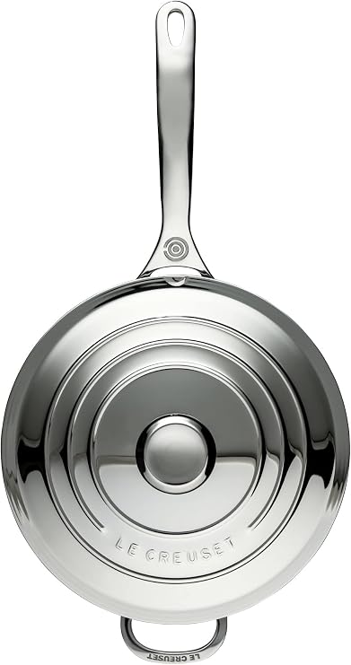 Le Creuset Tri-Ply Stainless Steel 3.5 Quart Saucier Pan