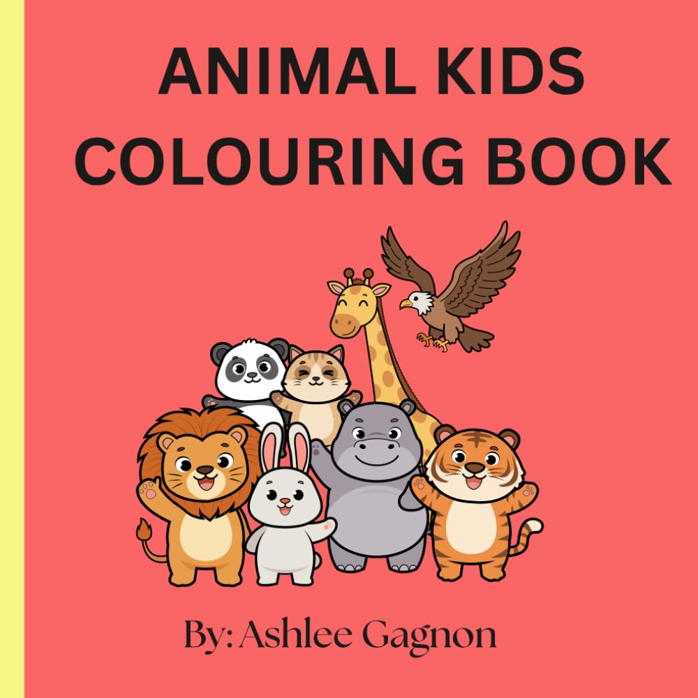 Animal Kids Colouring Book