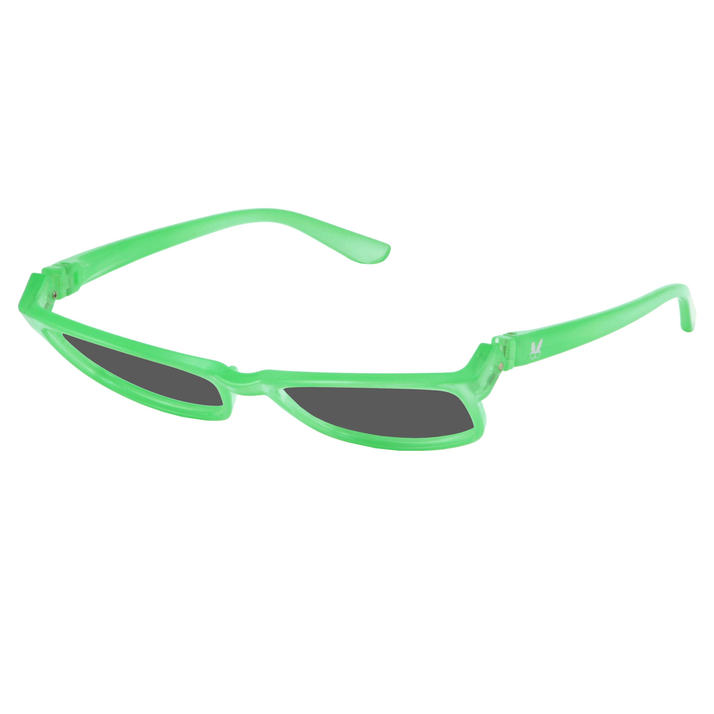 BUNNY EYEZ Sunnyz Reading Glasses - RUTHIE - Sun Shades with a Tiltable & Flippable Frame - Diopter Strength of +1.50 to +3.00 - Aqua Green Crystal Sun Lens, 1.00