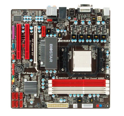 Biostar (V5.X) Socket AM3/AMD 880G/Hybrid CrossFireX/A&V&GbE/Micro ATX Motherboard TA880G HD