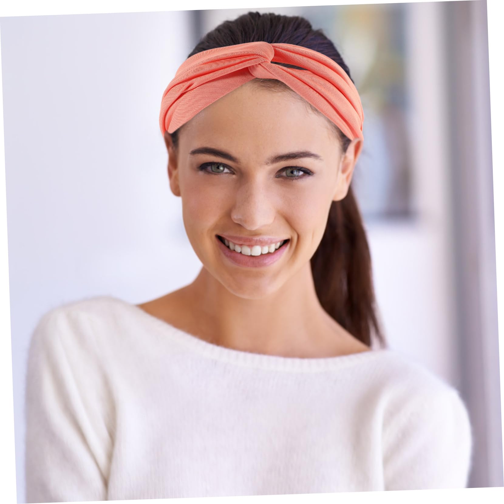 Happyyami 5pezzi Headband Sportivo Assorbente Per Sudore Accessorio Yoga Design Pratico e Decorativo Adatto Per Spa Trucco e Allenamento