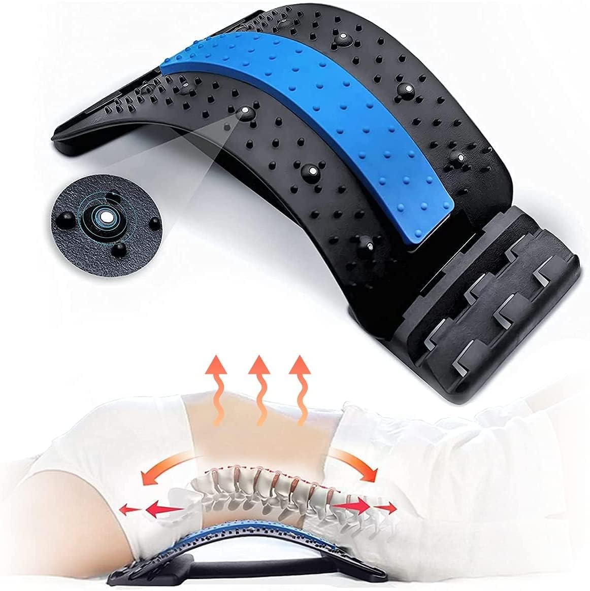 Lower Back Pain Relief Products | Spinal Curve Back Stretcher | Dezire Spinal Curve Back Relaxation Device | Spine Stretcher | Lumbar Support Back Stretcher