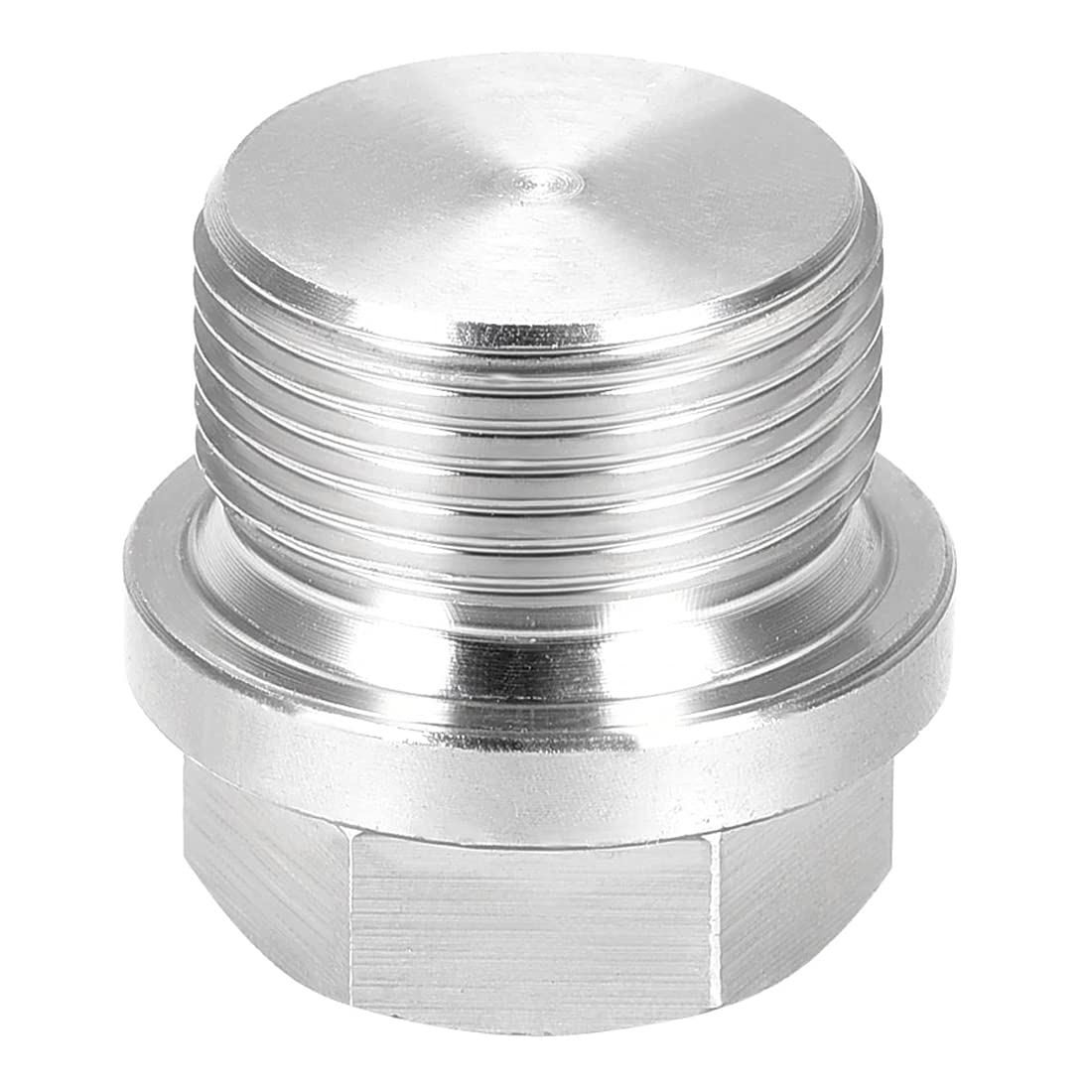 Stainless Steel M18 x 1.5 Plug with Outer Hex Head Universal Fit (Pack of 2)