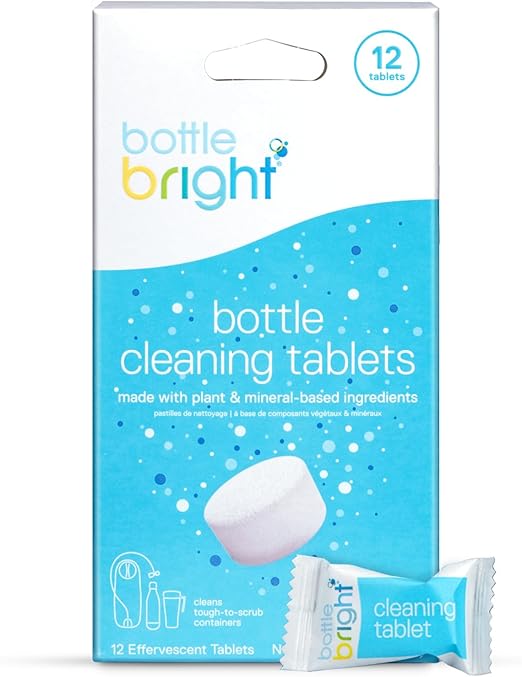 Bottle Bright (12 Tablets) All Natural, Biodegradable, Chlorine