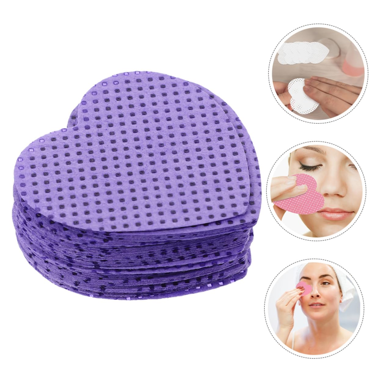 Healvian Almohadillas De Algodón Para Limpieza De Uñas y Maquillaje Por Caja Desmaquillador Para Esmalte y Extensiones De Pestañas Absorbente Para Manicura