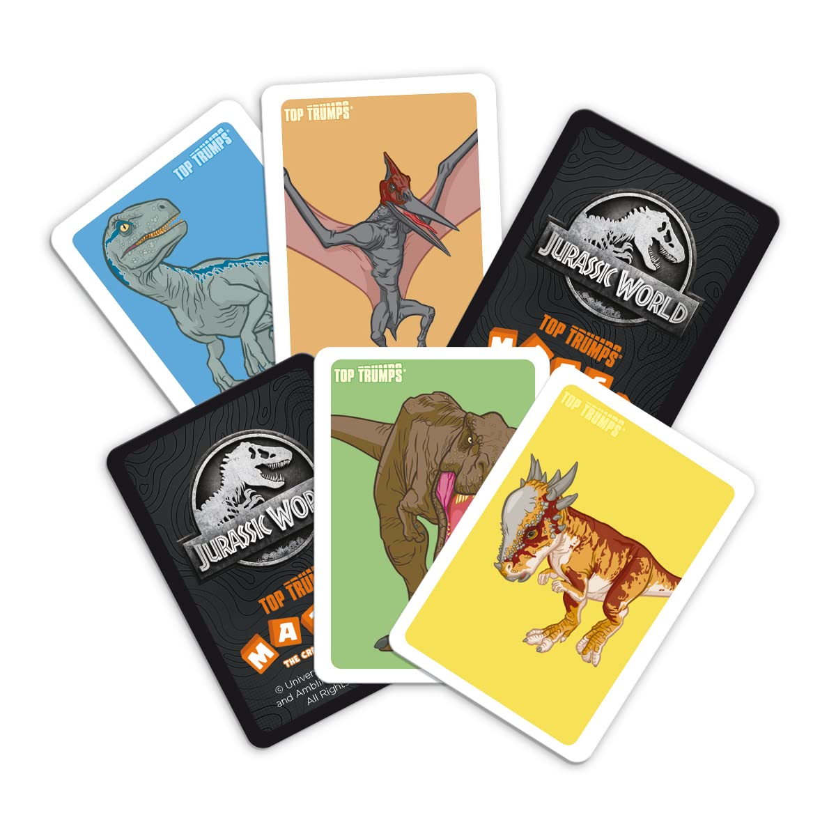 Top Trumps Match Jurassic World Giochi Da Tavolo - Giochi Da Tavolo Per 2 Giochi Educativi, Per Giocatori In Età 4 Plus E Fan Di Jurassic World.