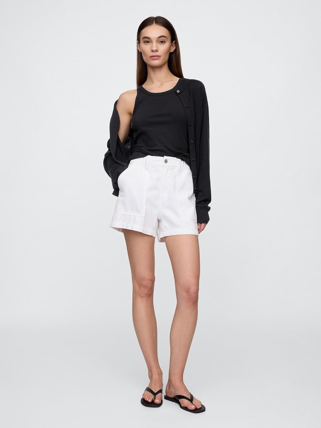 Gap Womens Ribbed High Neck Tank - Image 3