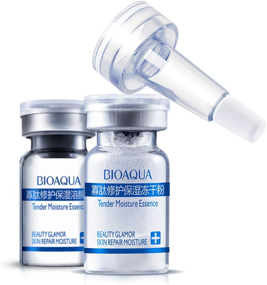 BIOAQUA Oligopeptide Moisturizing Tender Glamour Essence Powder Skin Repair 3x200mg + 3x6ml