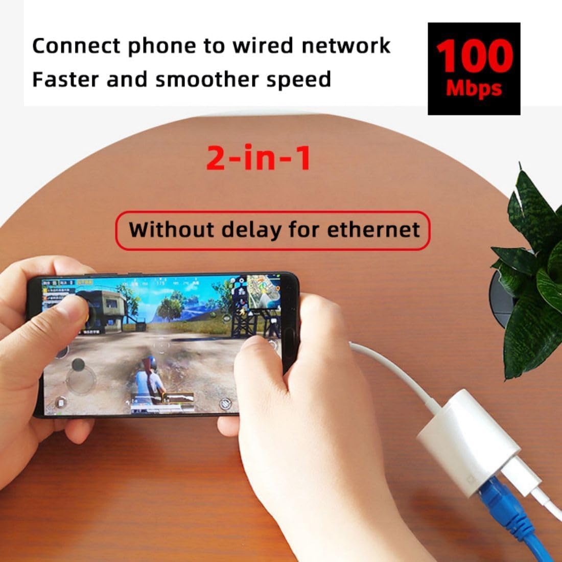 chenyang 2 in 1 USB C to RJ45 100Mbps Networking Adapter with PD 24W Charge for Laptop Tablet Phone image 5 of 15 B0CM8Q486D