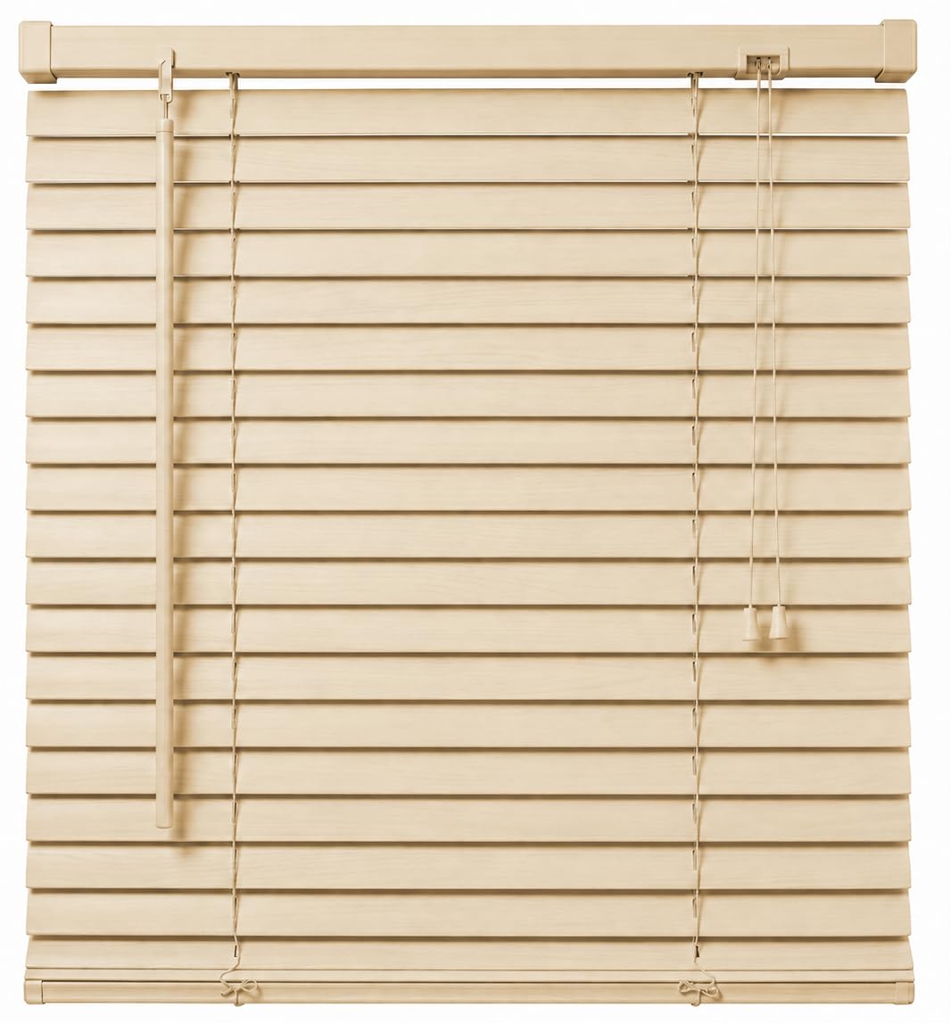 Ruby Deals Natural PVC Venetian Blinds Window 25mm Slats 60W x 150H cm