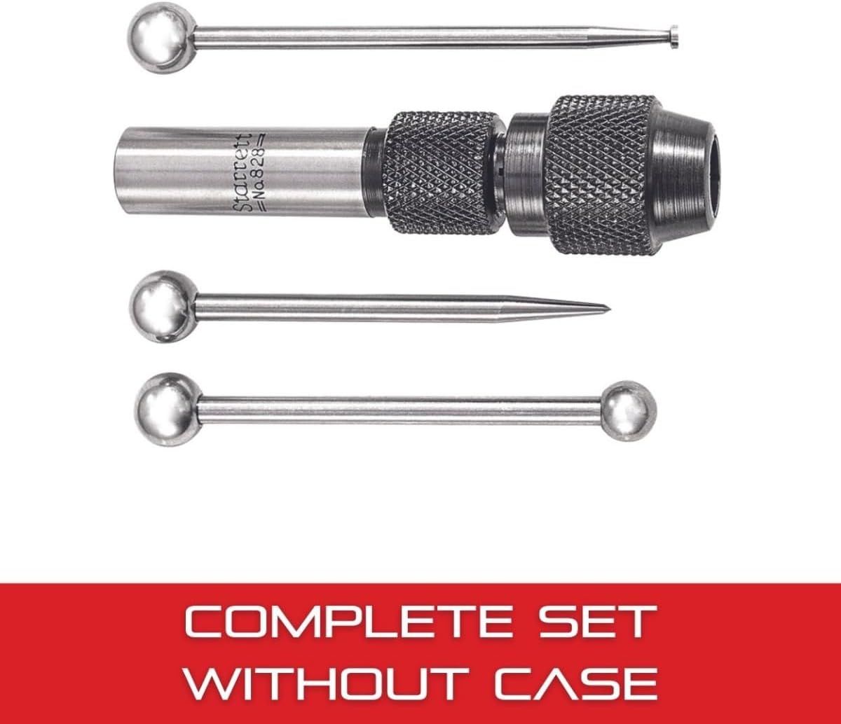 Starrett Wiggler or Center Finder with Attachment Set - 828B, C, PT09186 Without Indicator Holder and Case - S828