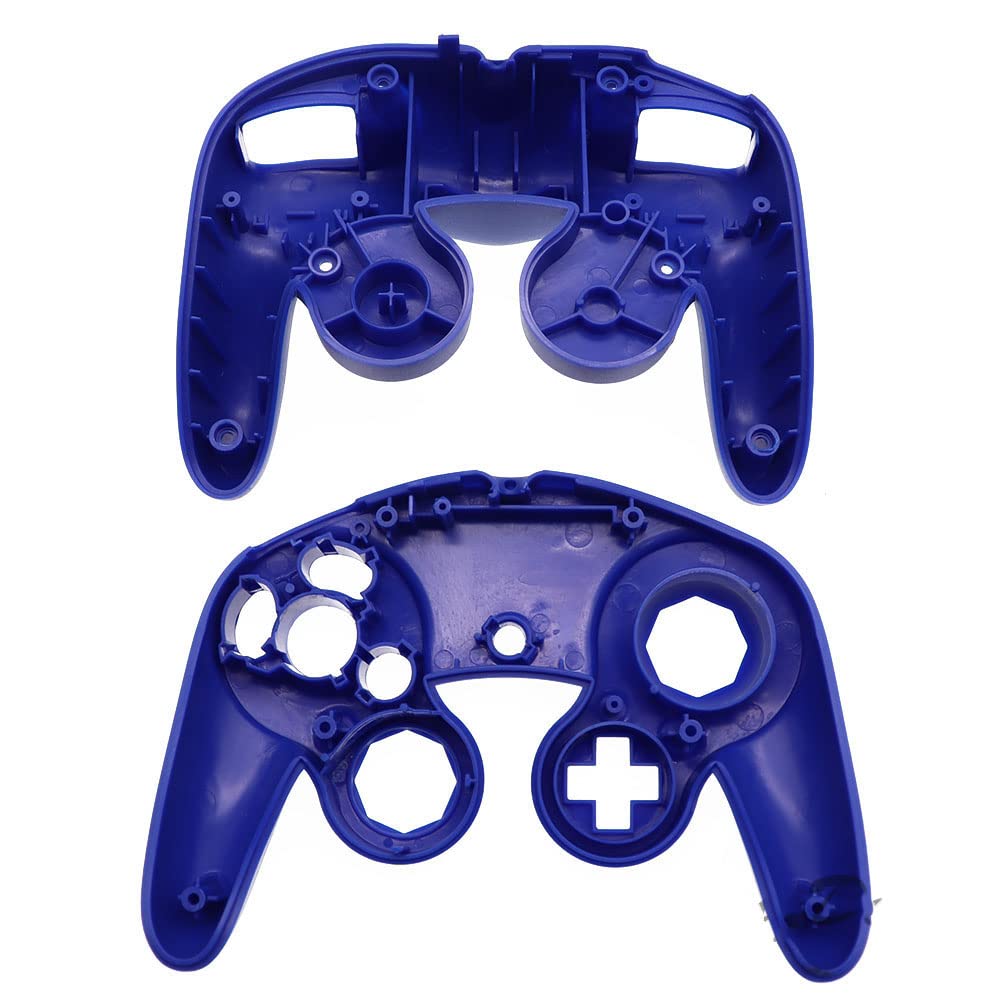 Zapasowa obudowa uchwytu obudowa obudowa etui do NGC Gamecube kontroler gier uchwyt ochronny futerał (niebieski)