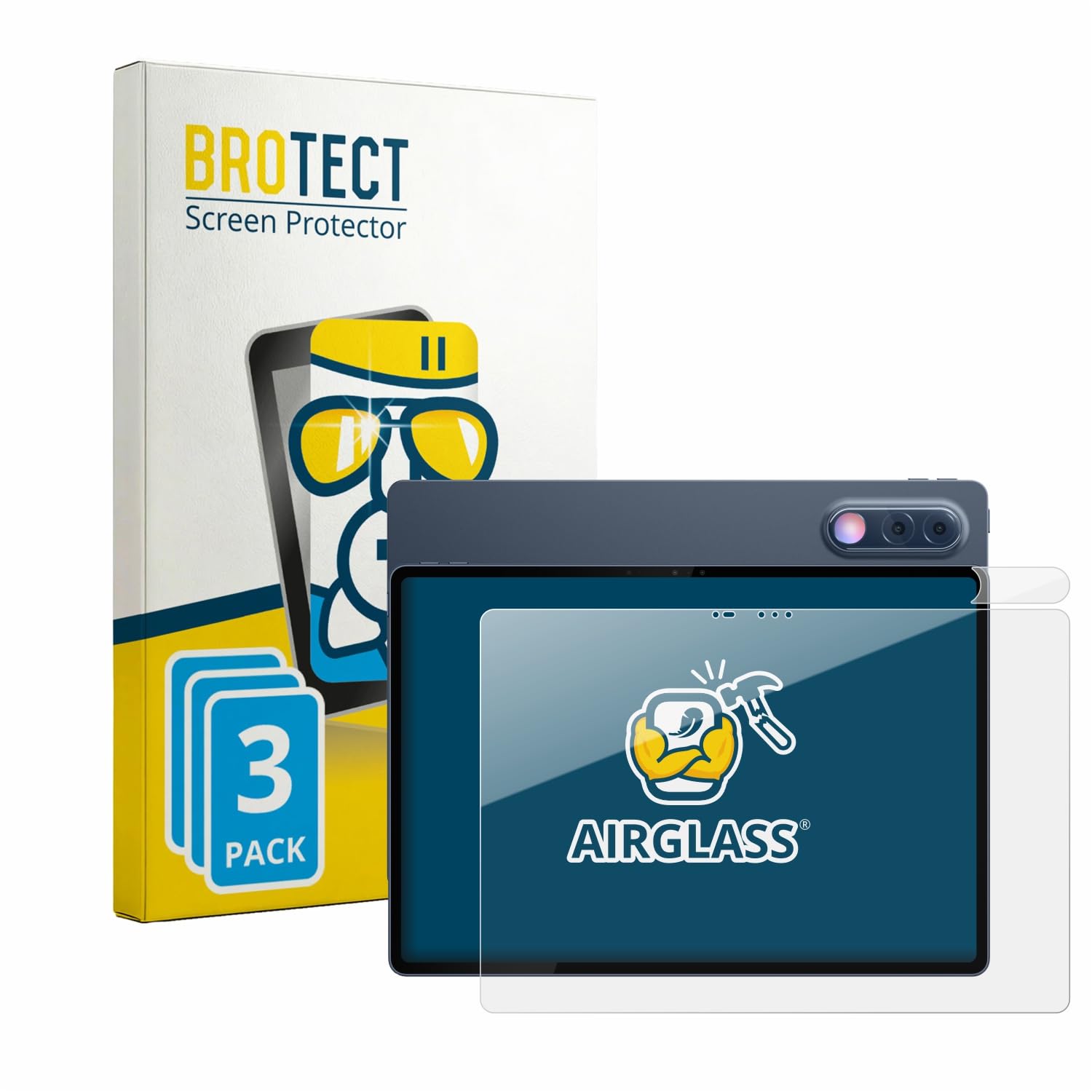 BROTECT Lámina Cristales para Lenovo Yoga Tab Plus Gen 2
