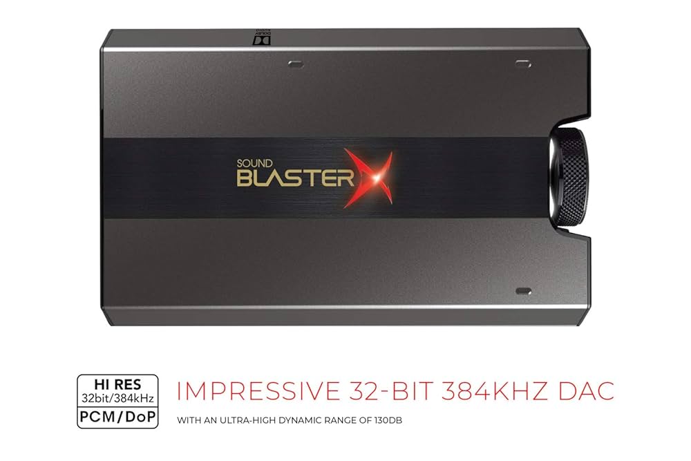 アンプ Creative Sound BlasterX G6 DAC Sound BlasterX G6 - PCやPS4/Nintendo Switchのゲームをより高