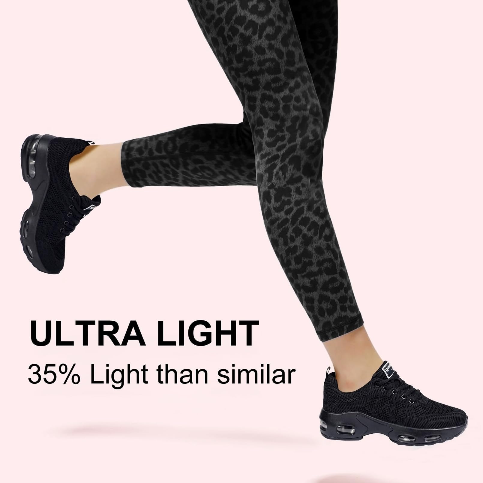 Myztra Sneaker für Damen mit Luftkissen Netzstoff Atmungsaktiv Leicht Bequem als Sportschuhe Laufschuhe für Fitness und Alltag