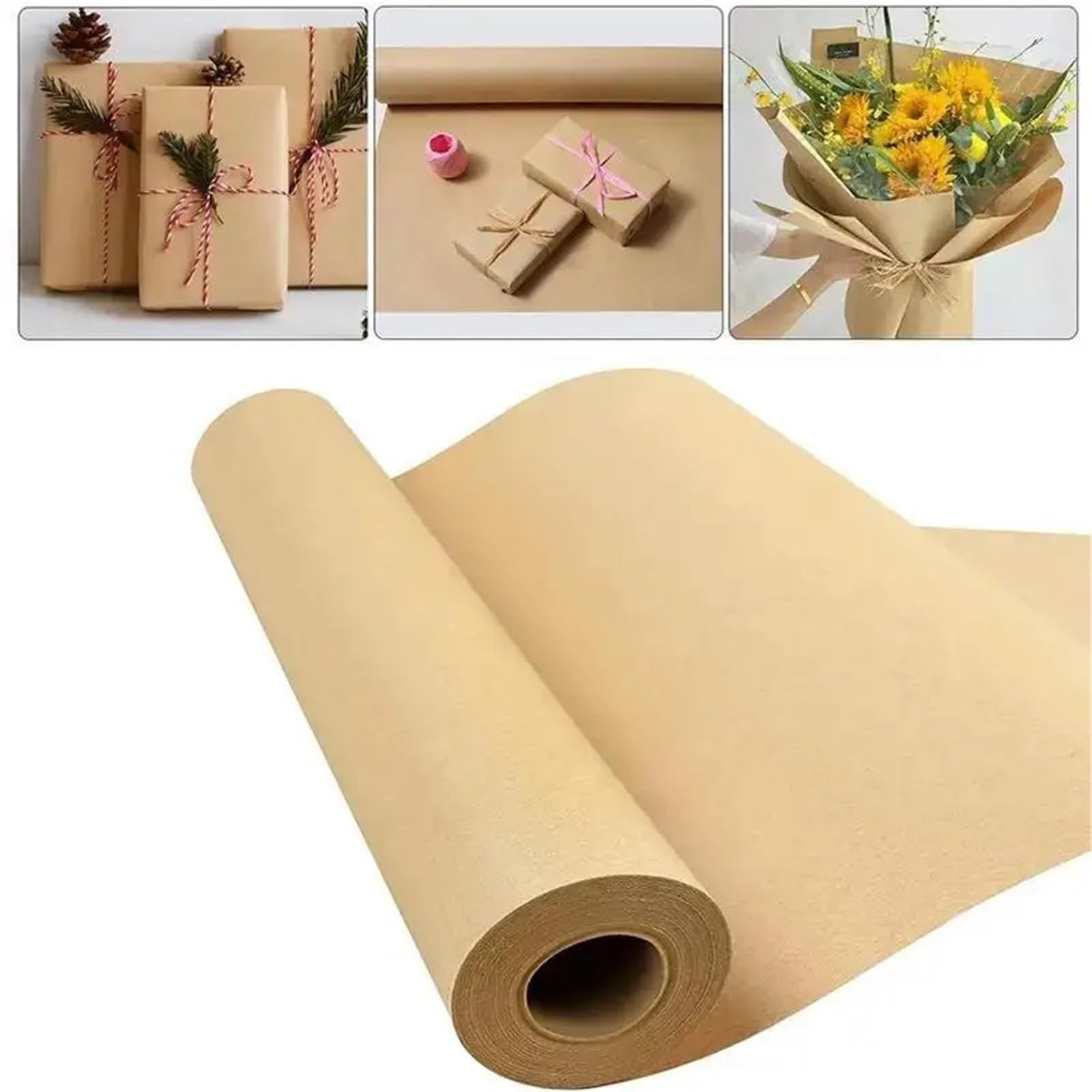 Rouleau de papier d'emballage for l'artisanat pour Mariage et Fête | Rouleau de papier for l'emballage épais d'anniversaire d'art d'artisanat(30cmx10m)