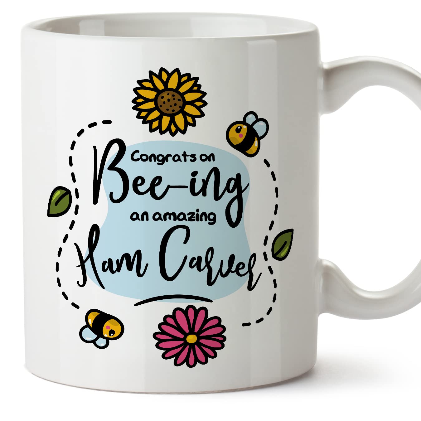 MUGFFINS HAM Carver Mug - in English - Thanks for Beeing Amazing - Funny Gift for Colleagues - Ceramic 11oz Mug — image 1