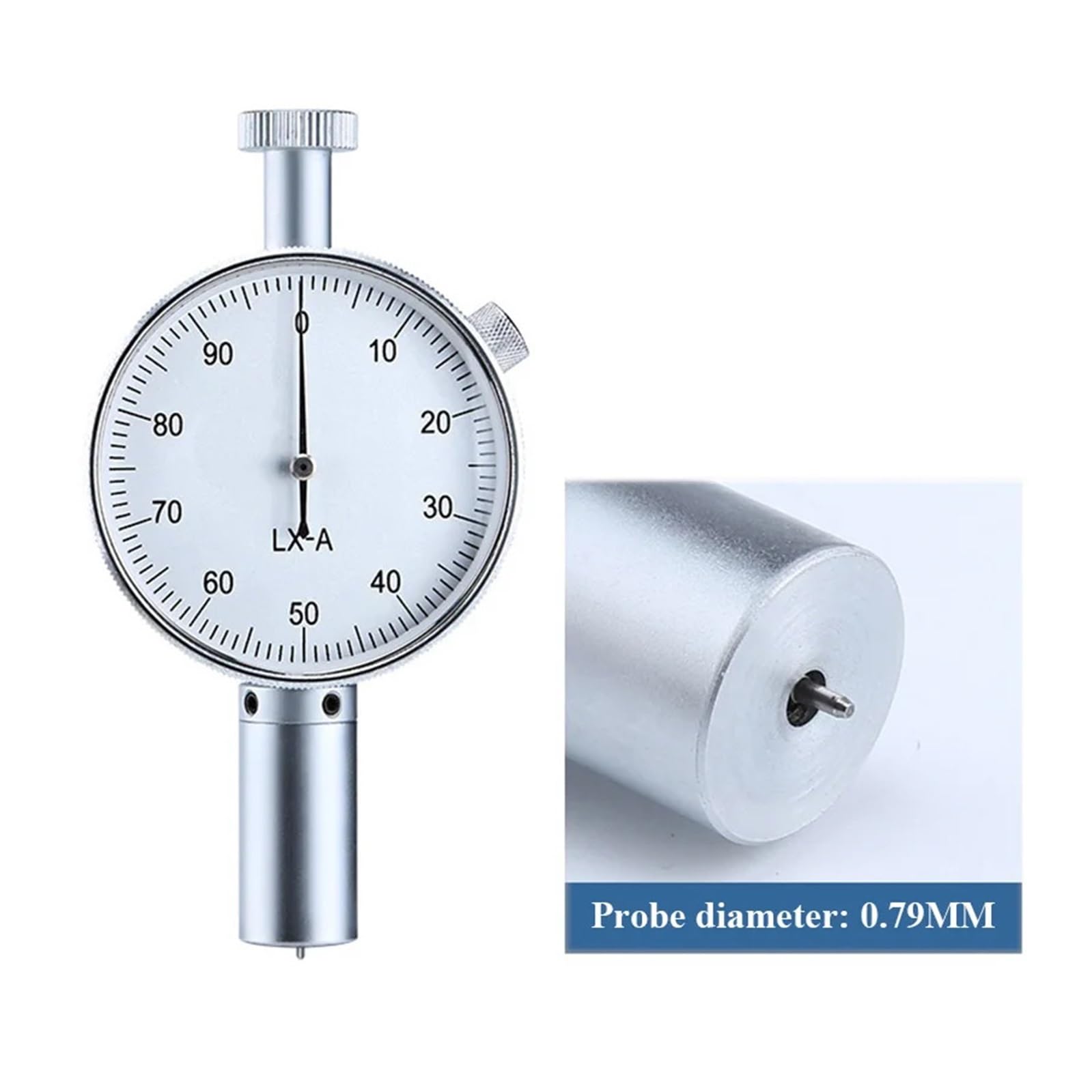 Duromètre 0-100HC LCD Shore, Testeur De Dureté À Cadran, Pénétromètre A/C/D, Scléromètre For Plastique, Cuir, Caoutchouc, Multi-résine Facile à Installer(0.1MM LX-D)
