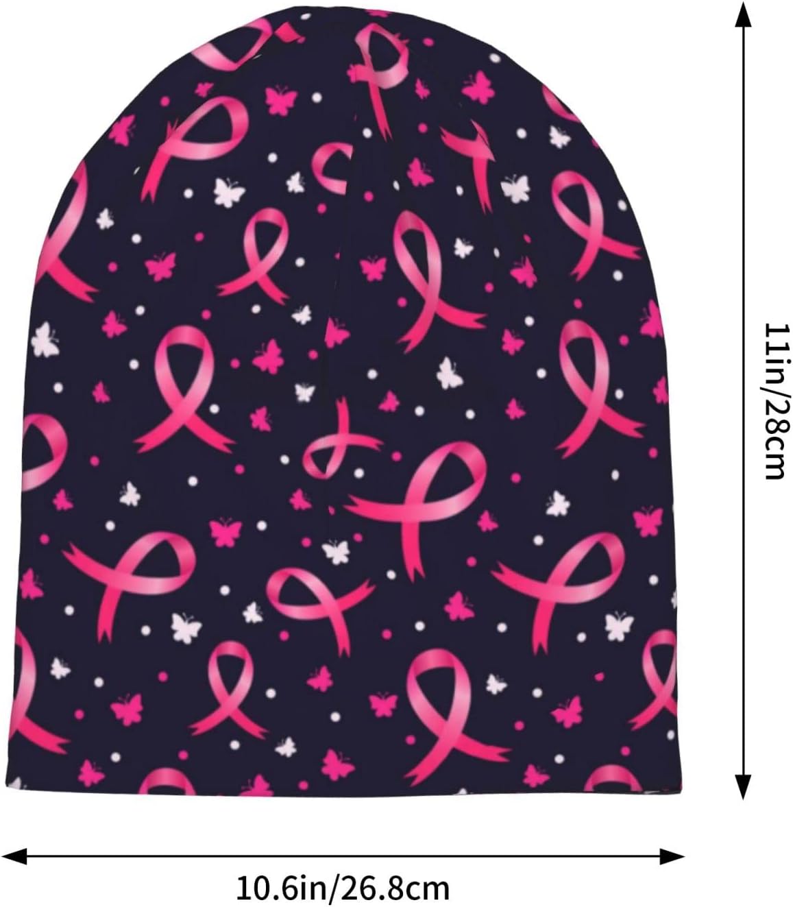 Heart Beanie Chemo Hat Cancer Headwear Knitted Hats Baggy Slouchy Scarf Nightcap for Adults Women Men - Image 2