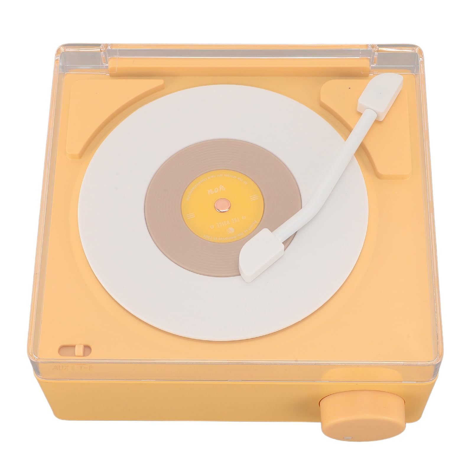 Reloj Despertador con Altavoz Bluetooth, Reloj Multifuncional de Diseño Retro para Dormitorio, Hogar y Oficina, 1200mAh (Yellow)