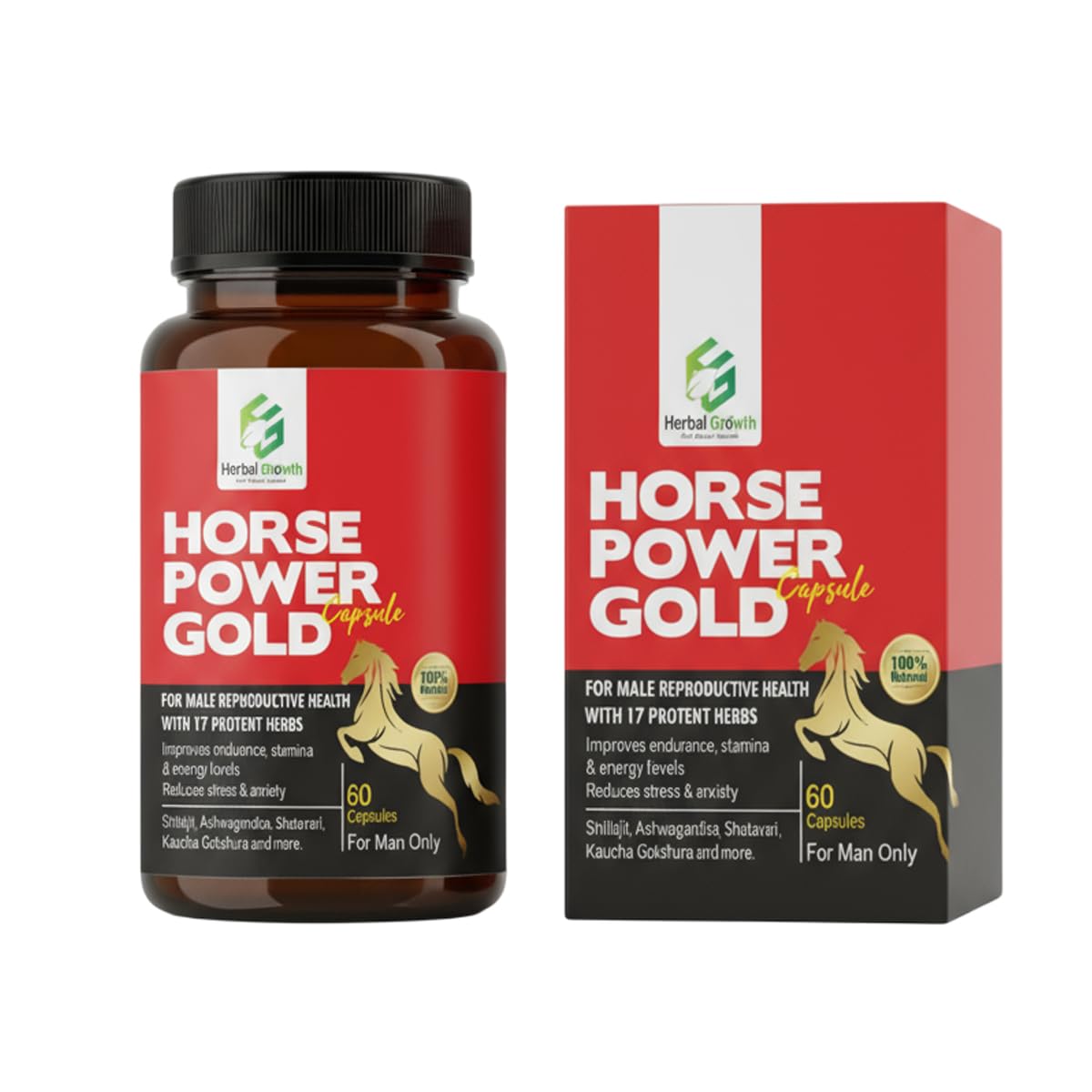Horse Power Tablets for Men| Ayurvedic Medicine - For Stamina, Muscle Growth, Immunity & Overall Wellbeing| Horse Power Capsule (1)