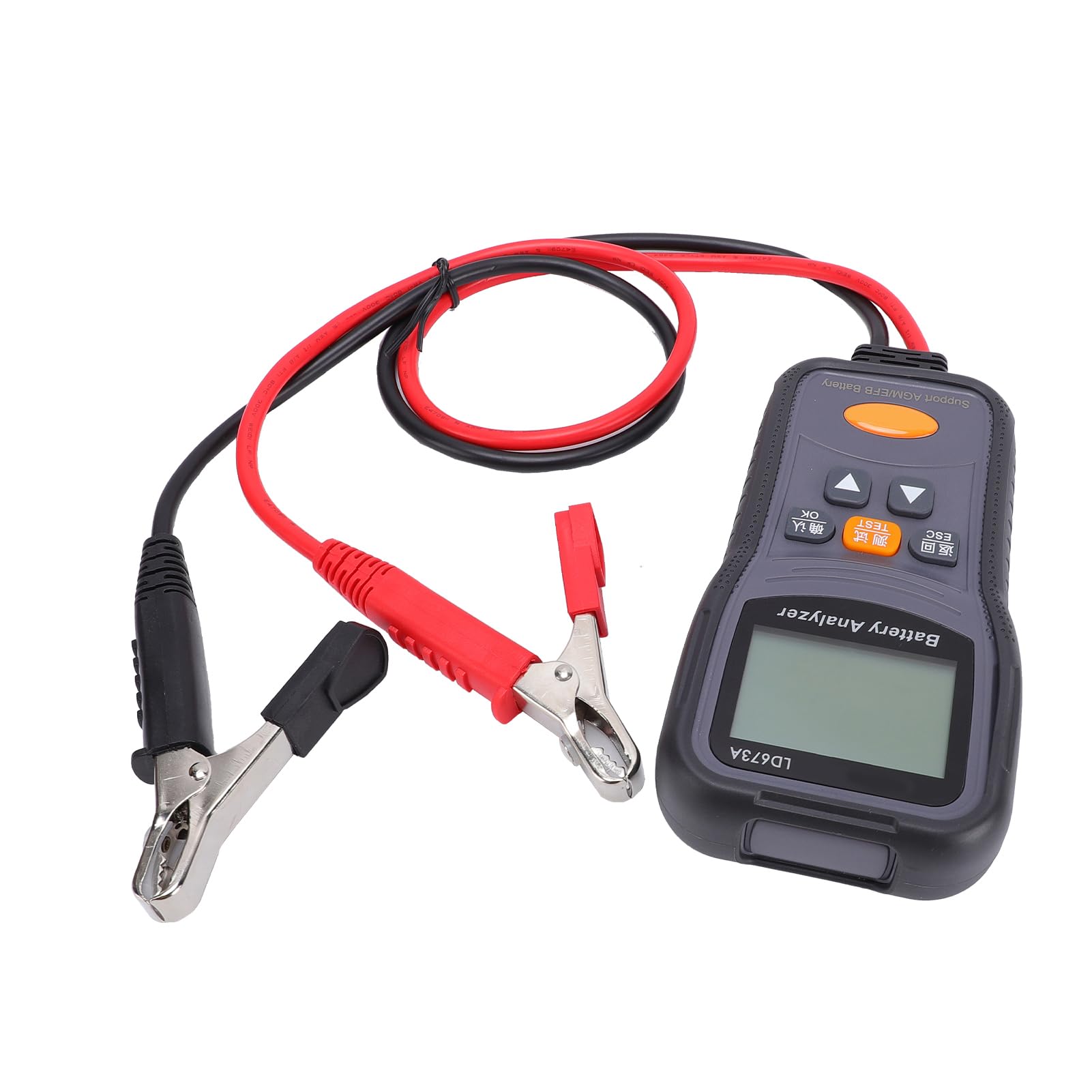 Fafeicy Analyseur de Batterie de Voiture 12 V 24 V, Testeur D'alternateur et de Démarreur avec Test de Charge, 100-2000 CCA pour Garage et Usage Domestique