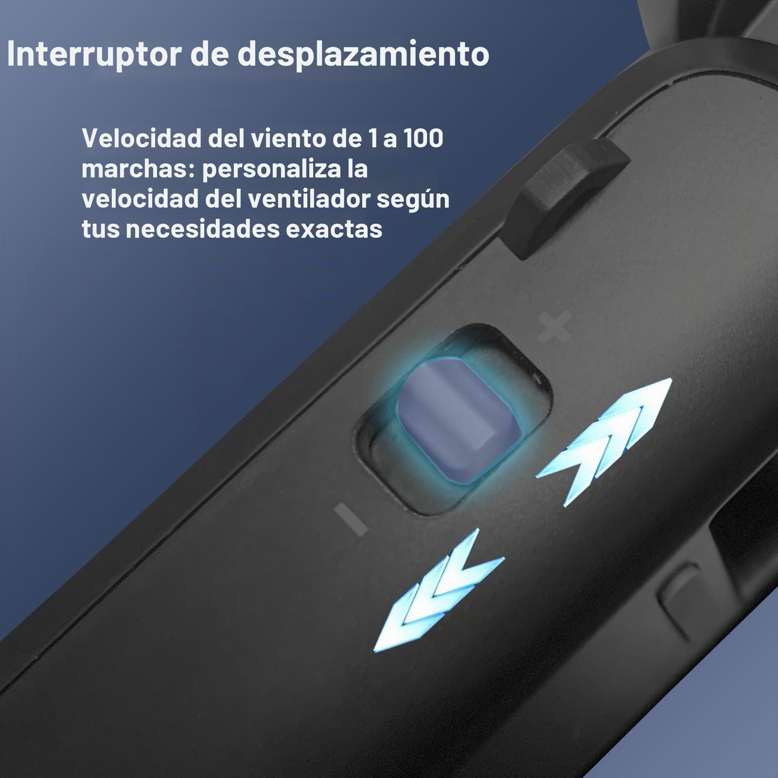 Ventilador portátil turbo de mano,Ventilador USB con Ajustable de Velocidad(1-100) y Motor sin Escobillas,Ventilador Plegable de ventilador de mano/escritorio/cuello 3 en 1 para Viajes Cámping-negro