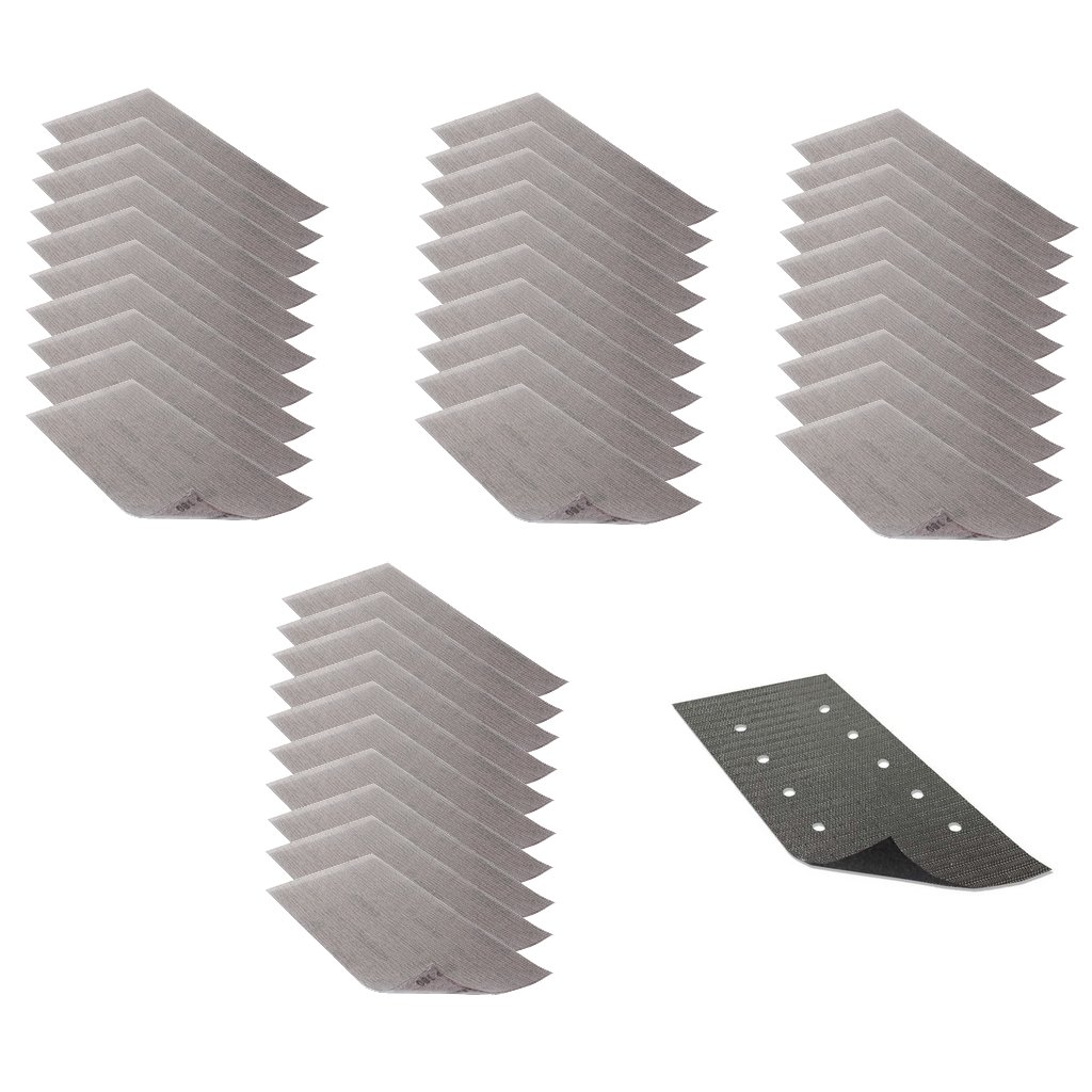Rejilla abrasiva 115 x 230 mm con velcro.