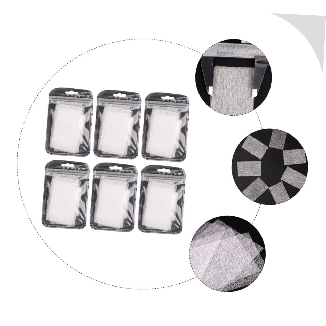 60pcs Manicure Extension Fiber Nail Kit Professional Nail Fiber Style