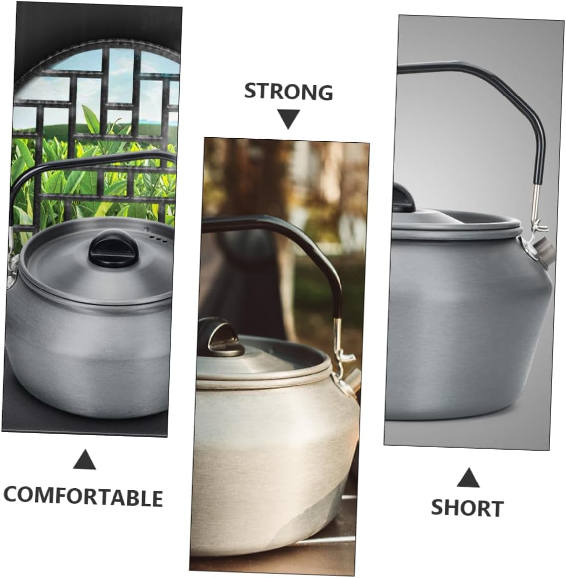 1pc Outdoor Portable Kettle for Camping and Hiking Lightweight Tea Pot Spout for Smooth Pouring for Picnics and Travel Compact Design for Easy Handling