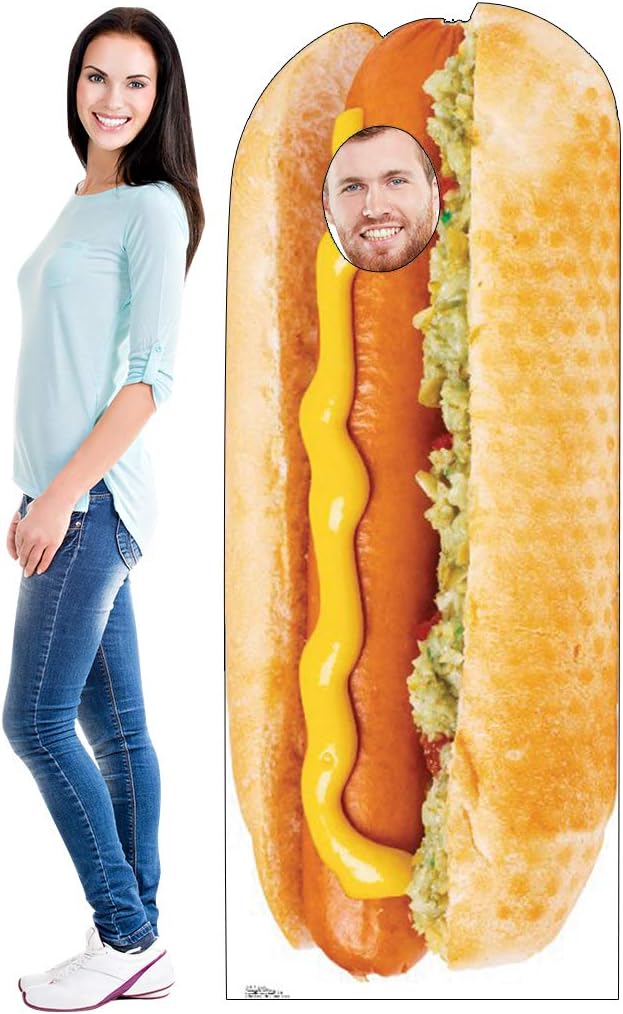 Cardboard People Hot Dog Stand-in Life Size Cardboard Cutout Standup