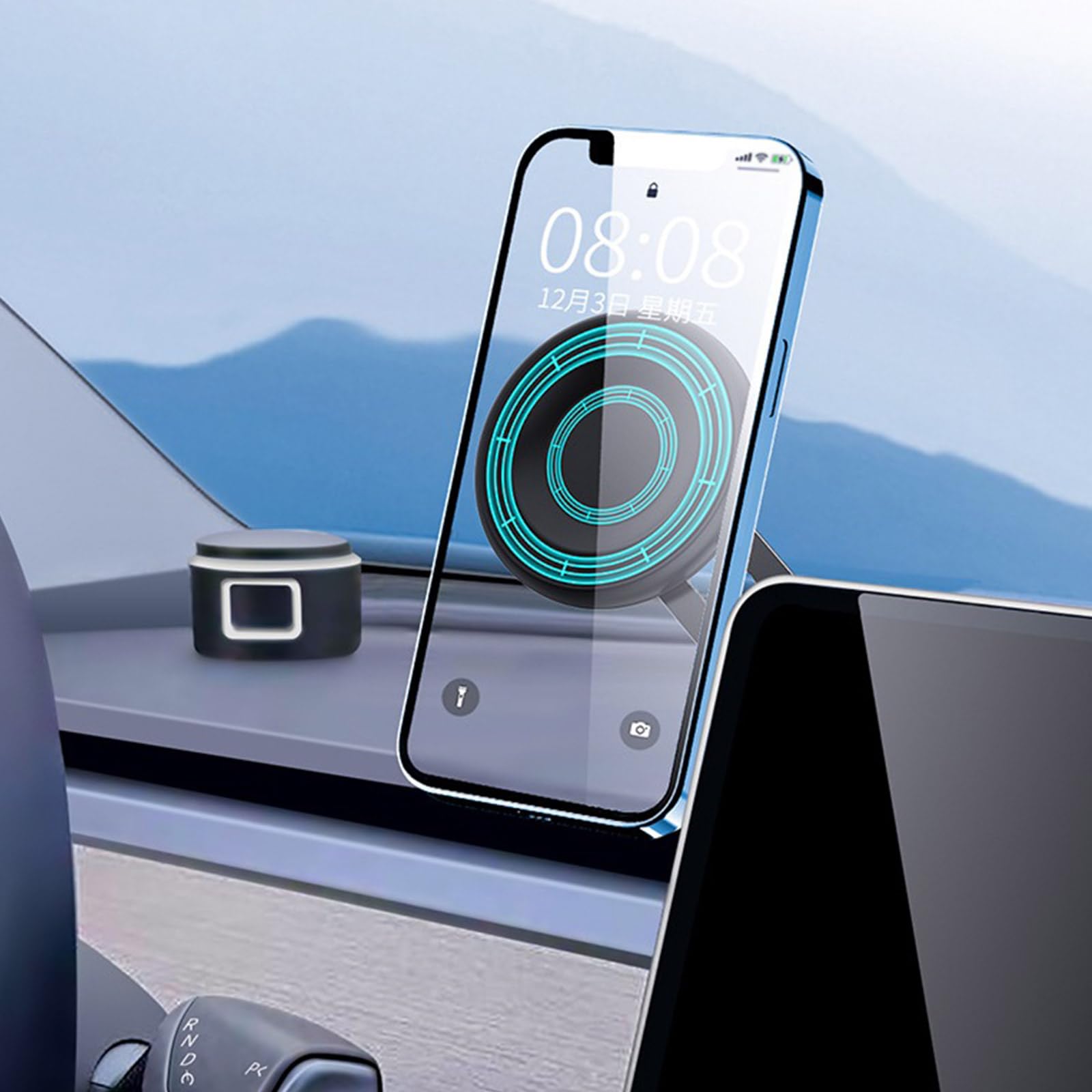 Supporto per telefono con magnete più forte Supporto per telefono multifunzione Allineamento Supporto per telefono adesivo per cruscotto
