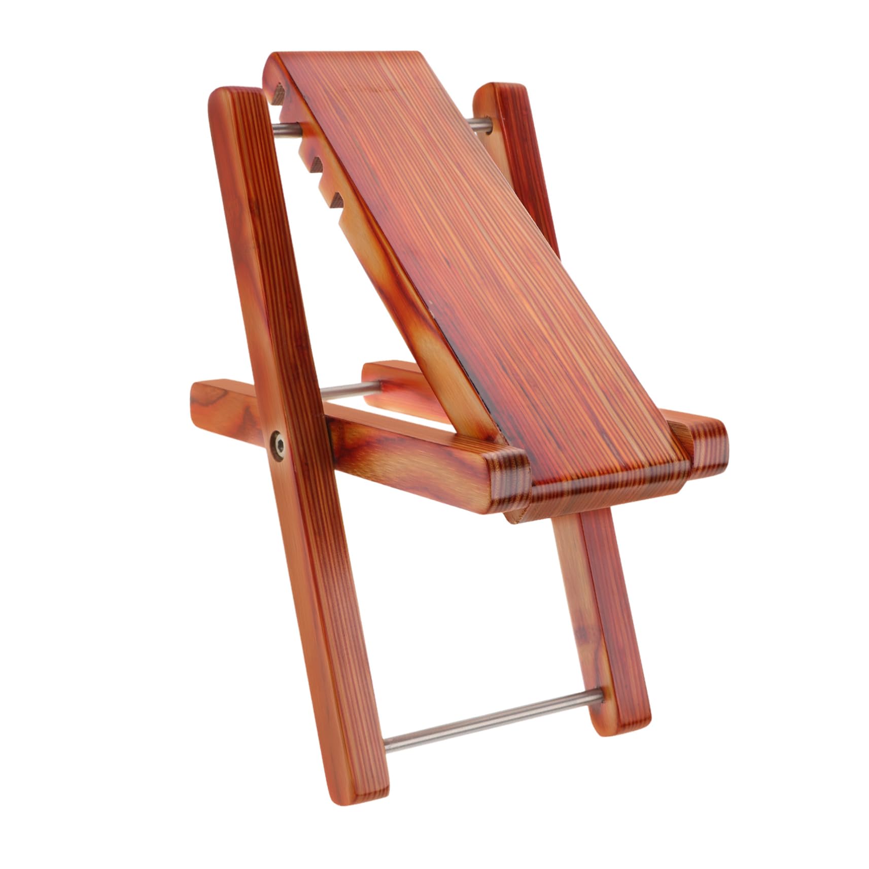 ifundom Portable Guitar Foot Stool Bamboo Foot Rest Non-Slip Pad Foldable and Adjustable for Comfort