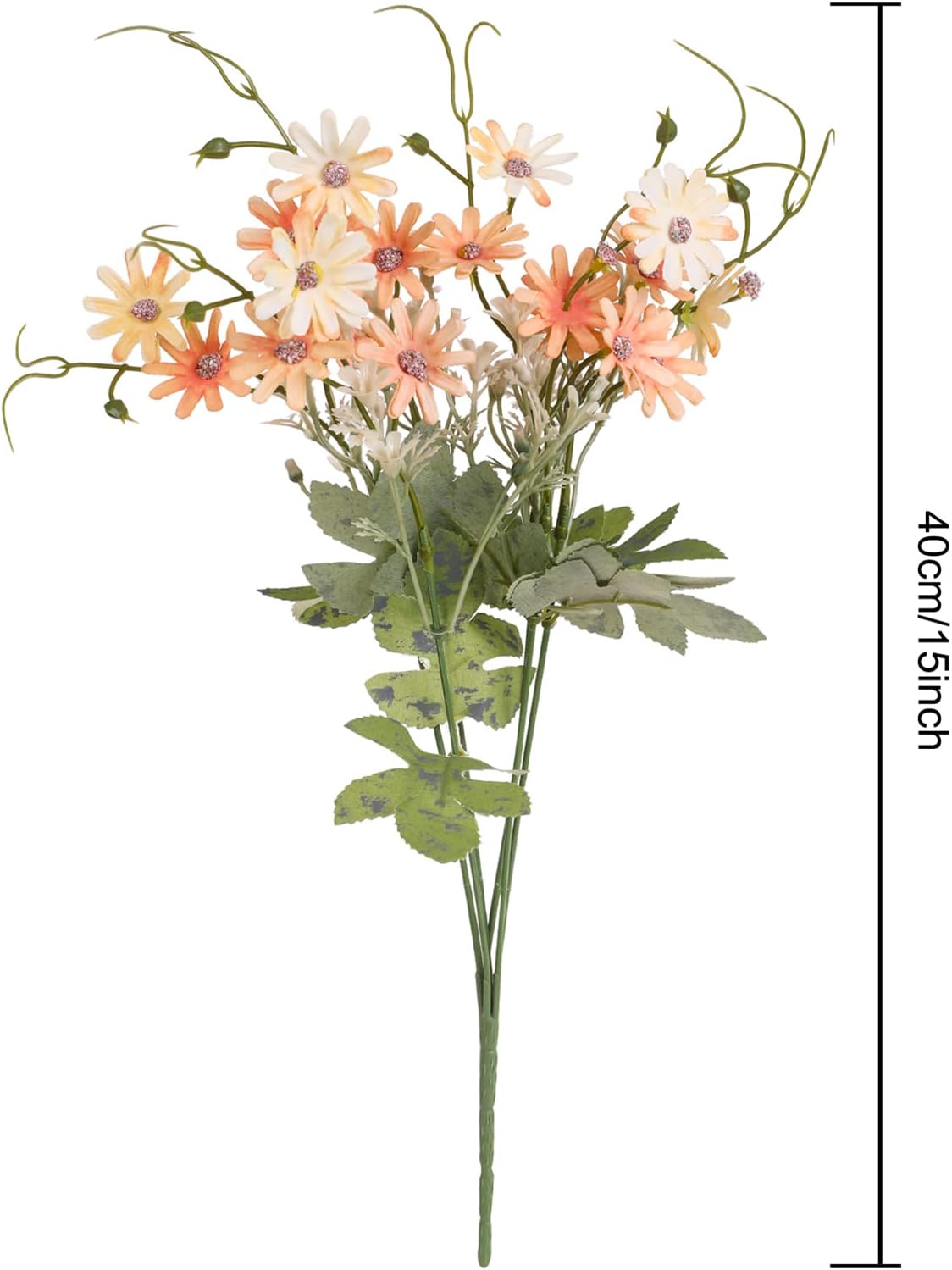 Artificial Flowers Wildflowers Silk Daisy Spring Fake Daisies Decoration Summer UV Resistant Colorful Mixed Bundles Faux Greenery Outdoor Plant Stem Filler for Home Decor Indoor Floral Arrangements - Image 3