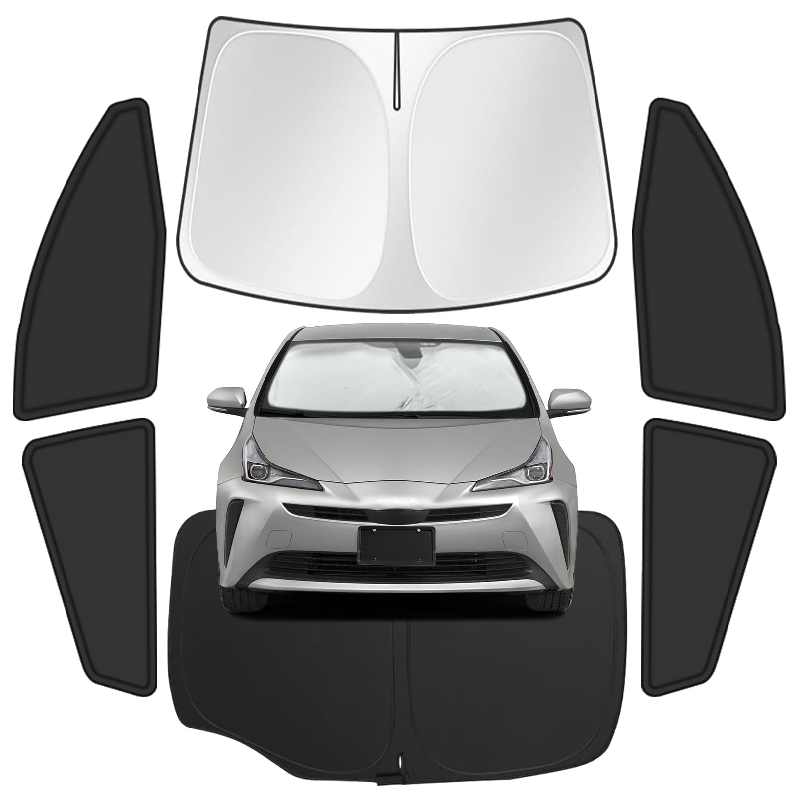 for Toyota Prius 2016-2022(NOT for Prius C or V) Car Window Shades, 6Pcs