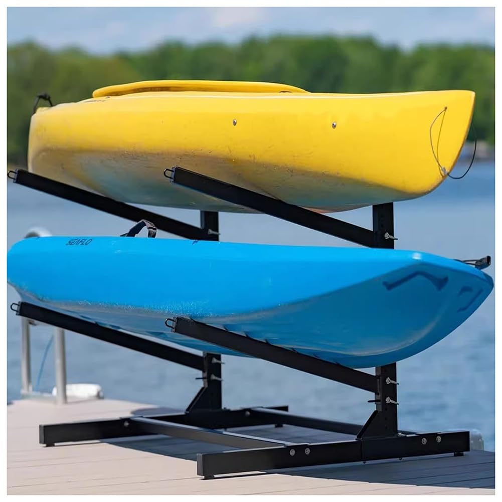 Freestanding Kayak Storage Rack – Heavy Duty Multi-Purpose Stand for Kayaks, SUPs, Canoes, Surfboards & Paddleboards, Ideal for Indoor/Outdoor Garage Use